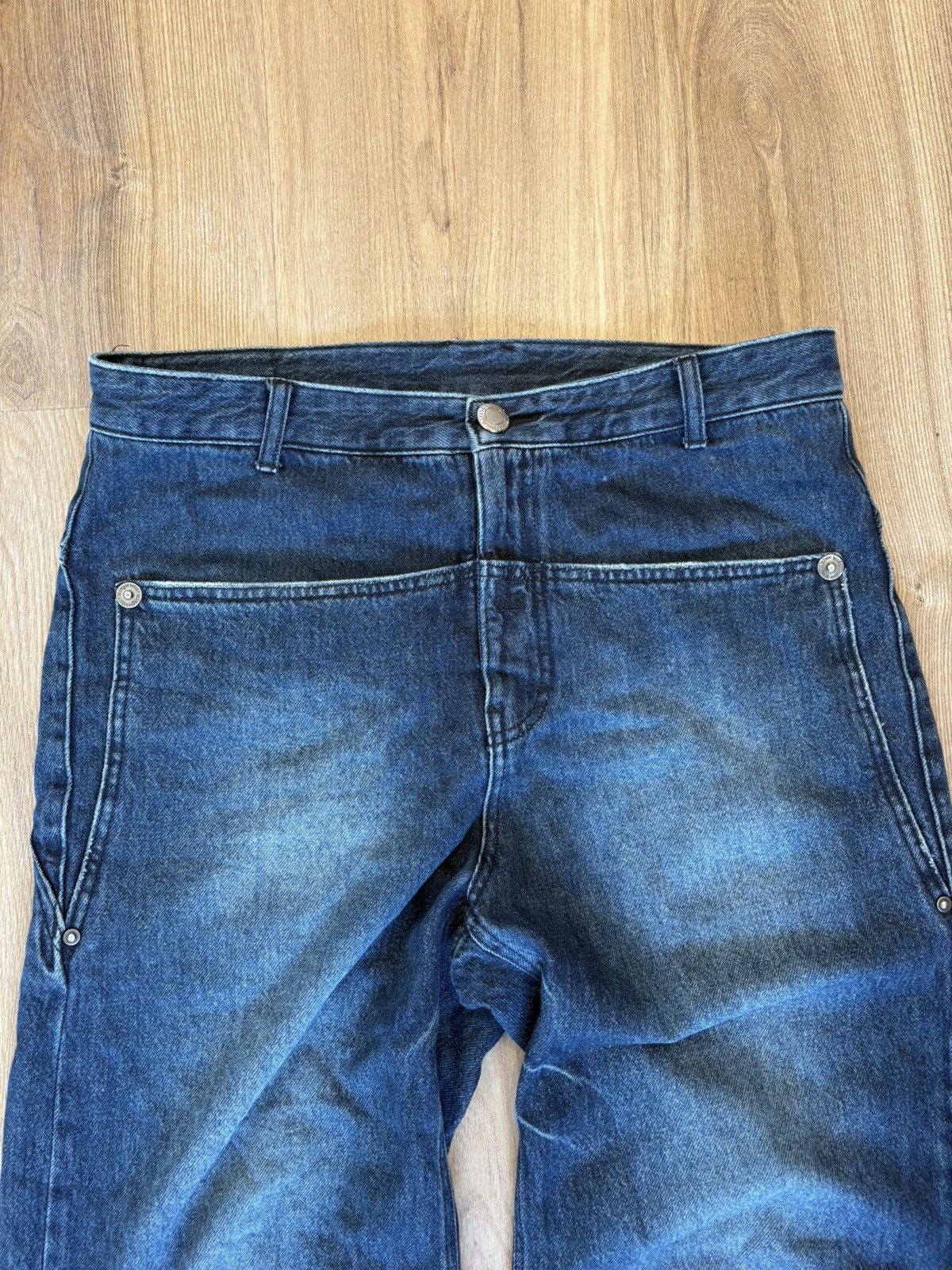Other LESUGIATELIER Navy Knee Tuck Jeans Size US 34 / EU 50 - 5 Thumbnail