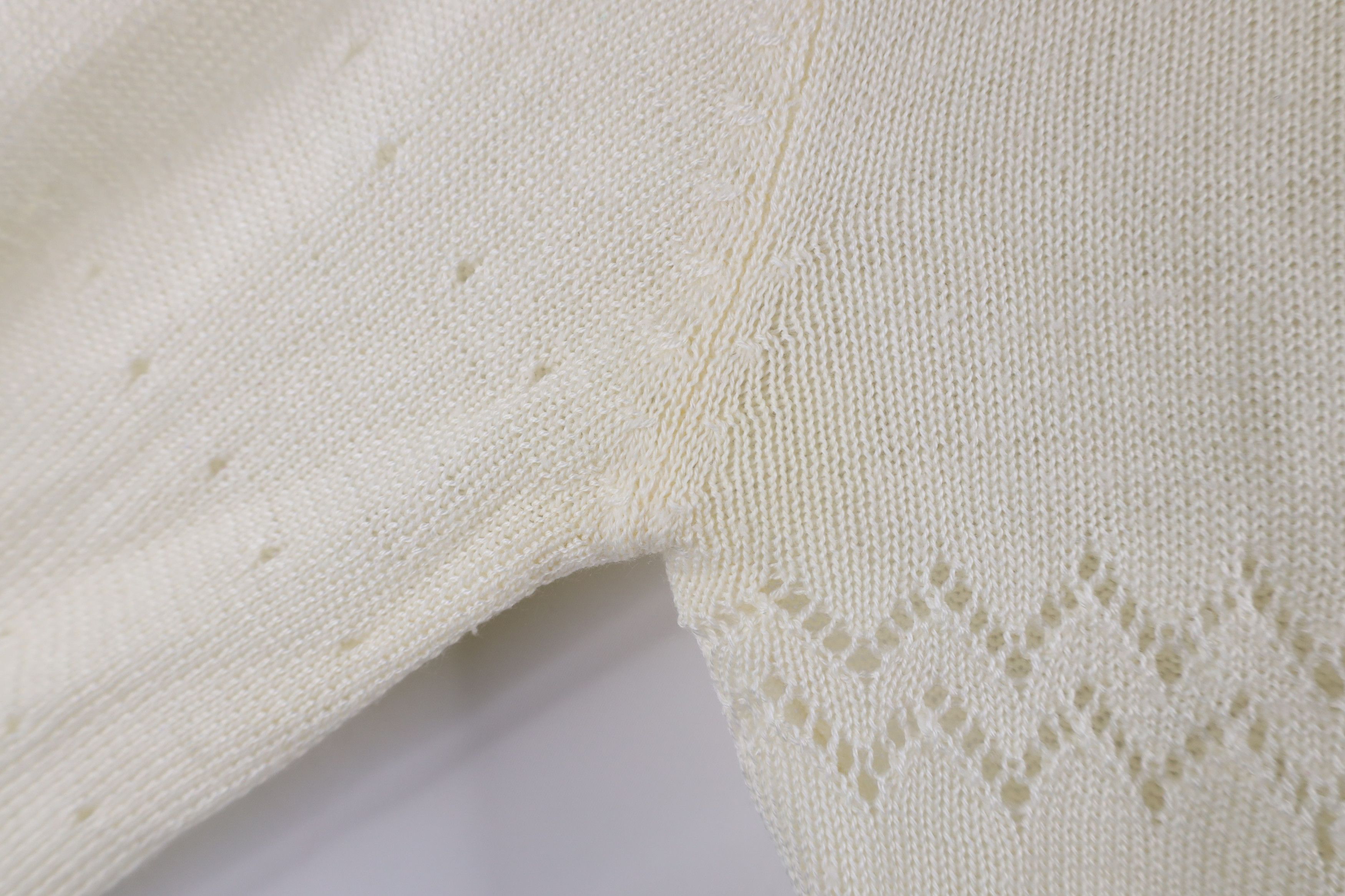 Vintage Vintage 60s 70s Boho Chic Frilled Flared Sleeve Knit Sweater Size L / US 10 / IT 46 - 5 Thumbnail