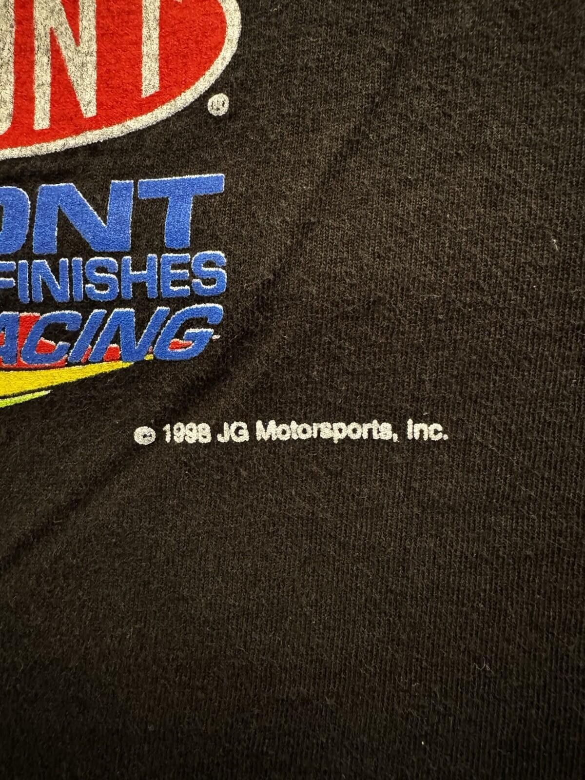 NASCAR Vintage 90s Jeff Gordon NASCAR 50 Anniv. Night Fire Shirt L Size ONE SIZE - 5 Thumbnail