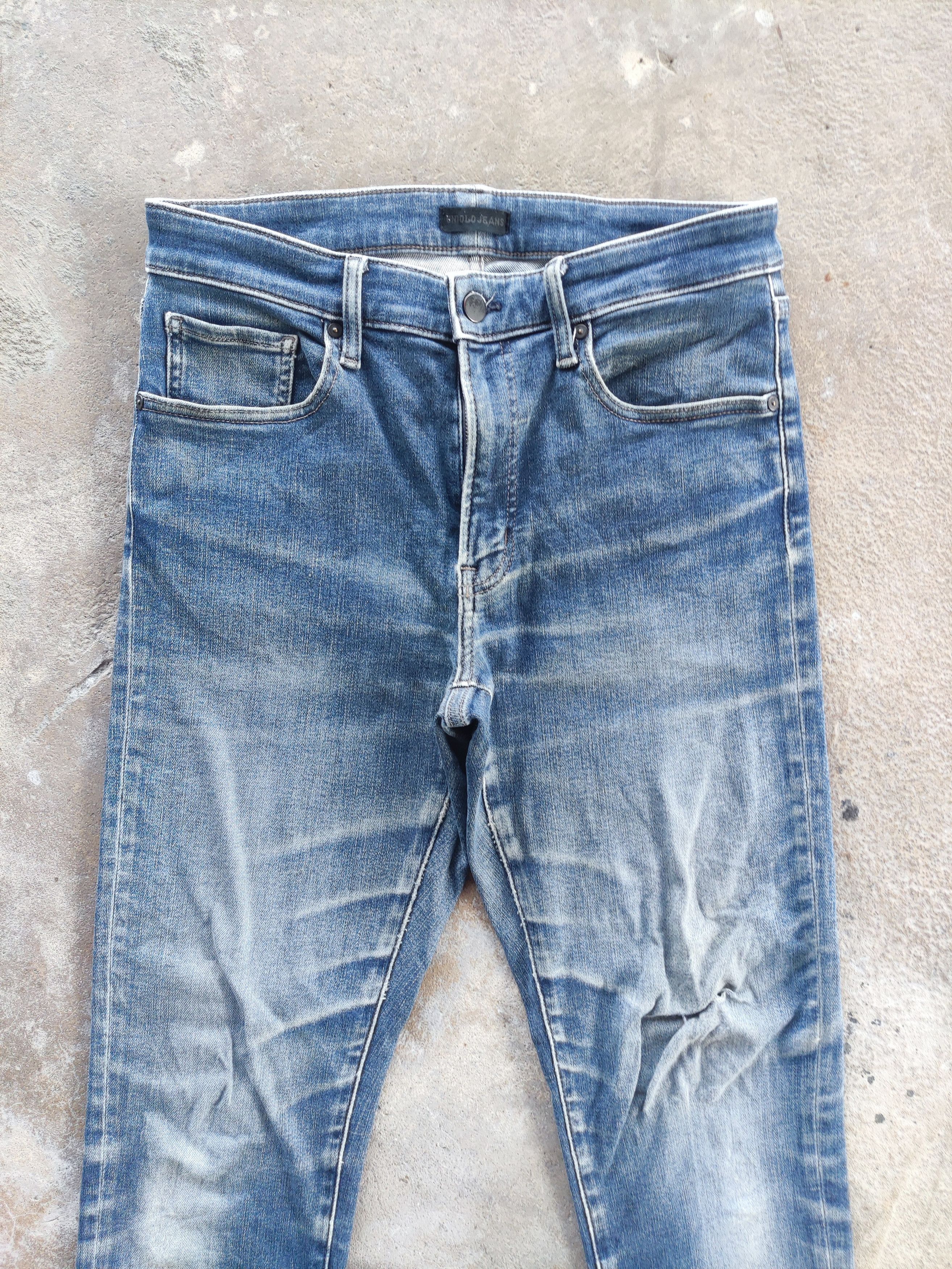 Japanese Brand × Jean Vintage Japanese Jeans Faded Distressed Denim Pants Skinny Size US 30 / EU 46 - 3 Thumbnail