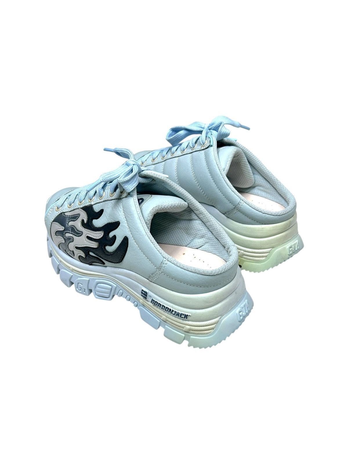 New Rock Vintage Platform Gordon Jack Flame Rave Mule Sneakers shoes Size US 7 / EU 40 - 3 Thumbnail