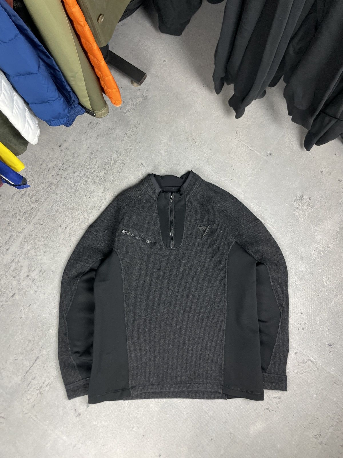 Vintage 90s Dainese riders belzebub jaquard sweater