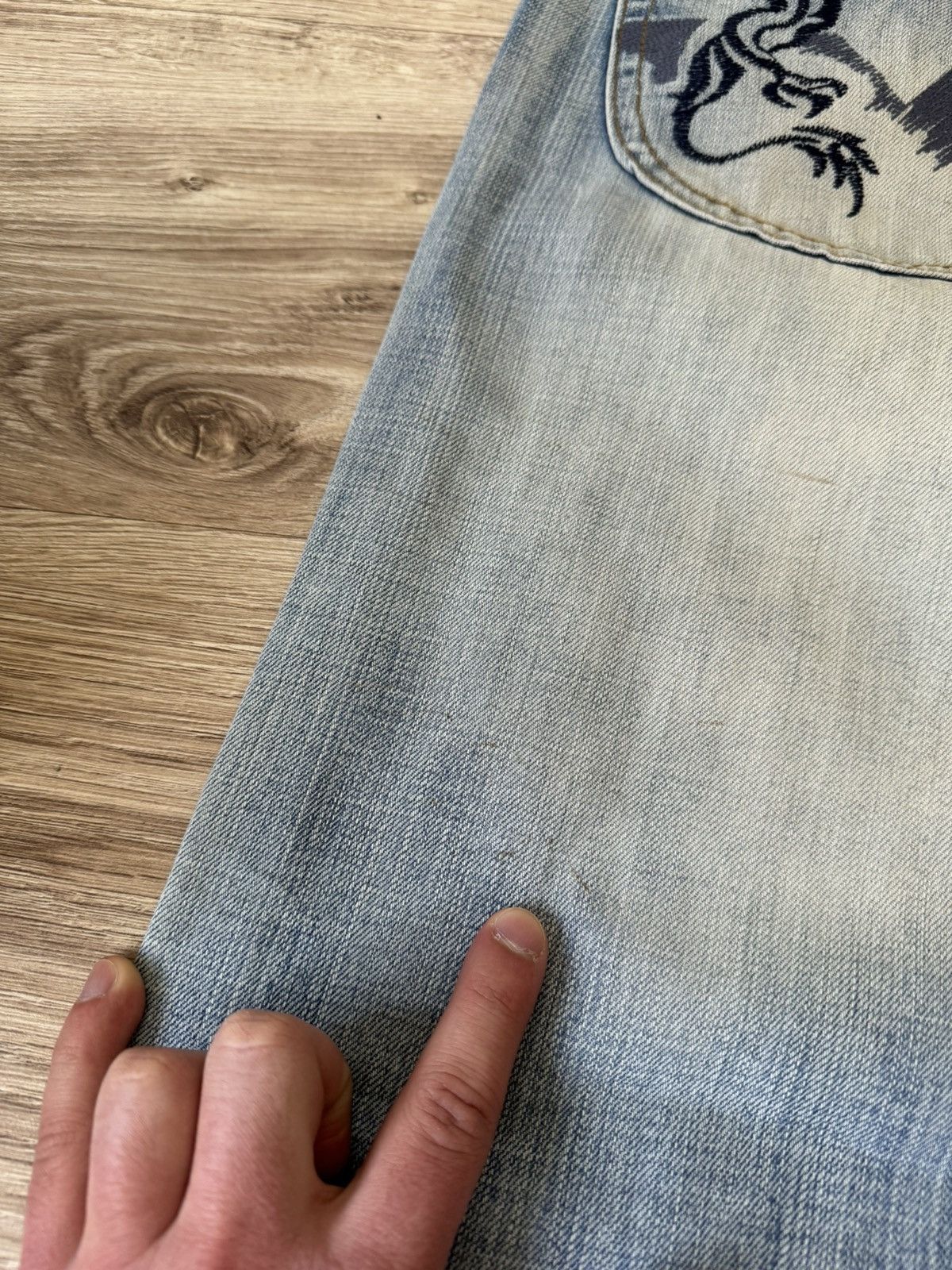 Diesel × Japanese Brand × Vintage Vintage Y2K Diesel Japanese Style Dragon Wash Denim Jeans Size US 34 / EU 50 - 4 Thumbnail