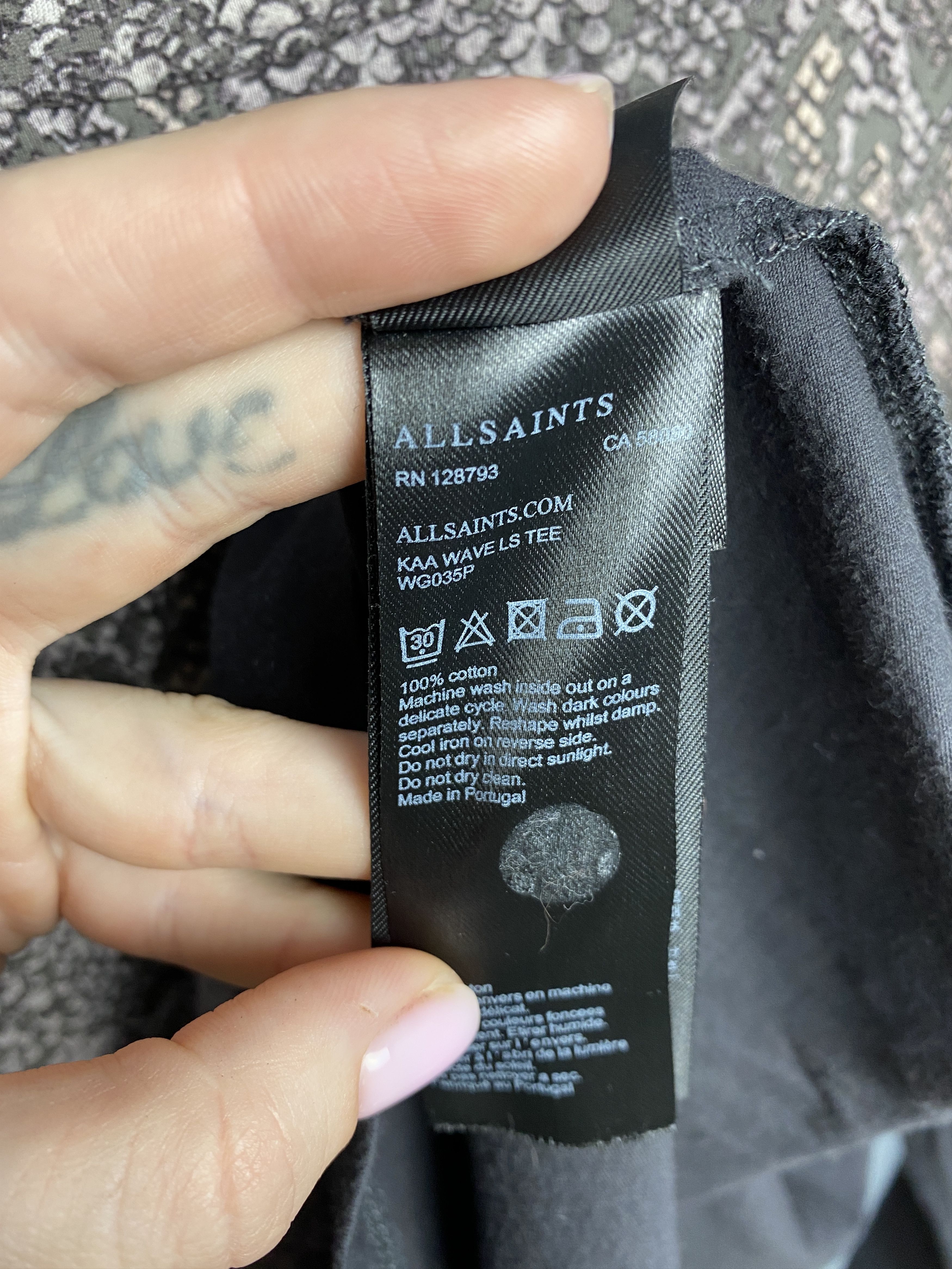 Allsaints Allsaints Womens KAA Wave Long Sleeve T-Shirt Size M / US 6-8 / IT 42-44 - 6 Thumbnail