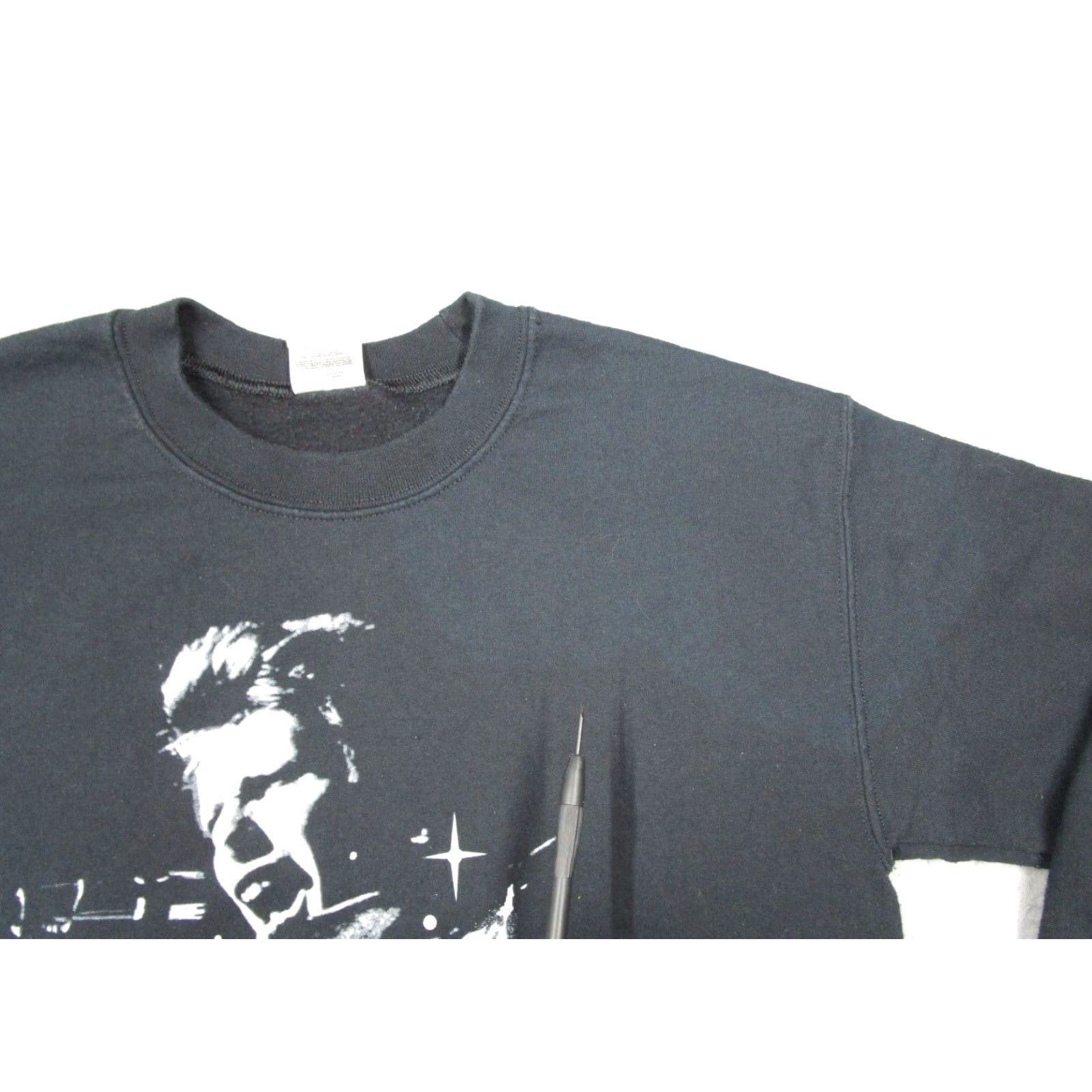 Gildan Gildan David Bowie Mens Small Black Ziggy Stardust Fleece Sweatshirt Pullover Music 80s 90s Size US S / EU 44-46 / 1 - 5 Thumbnail