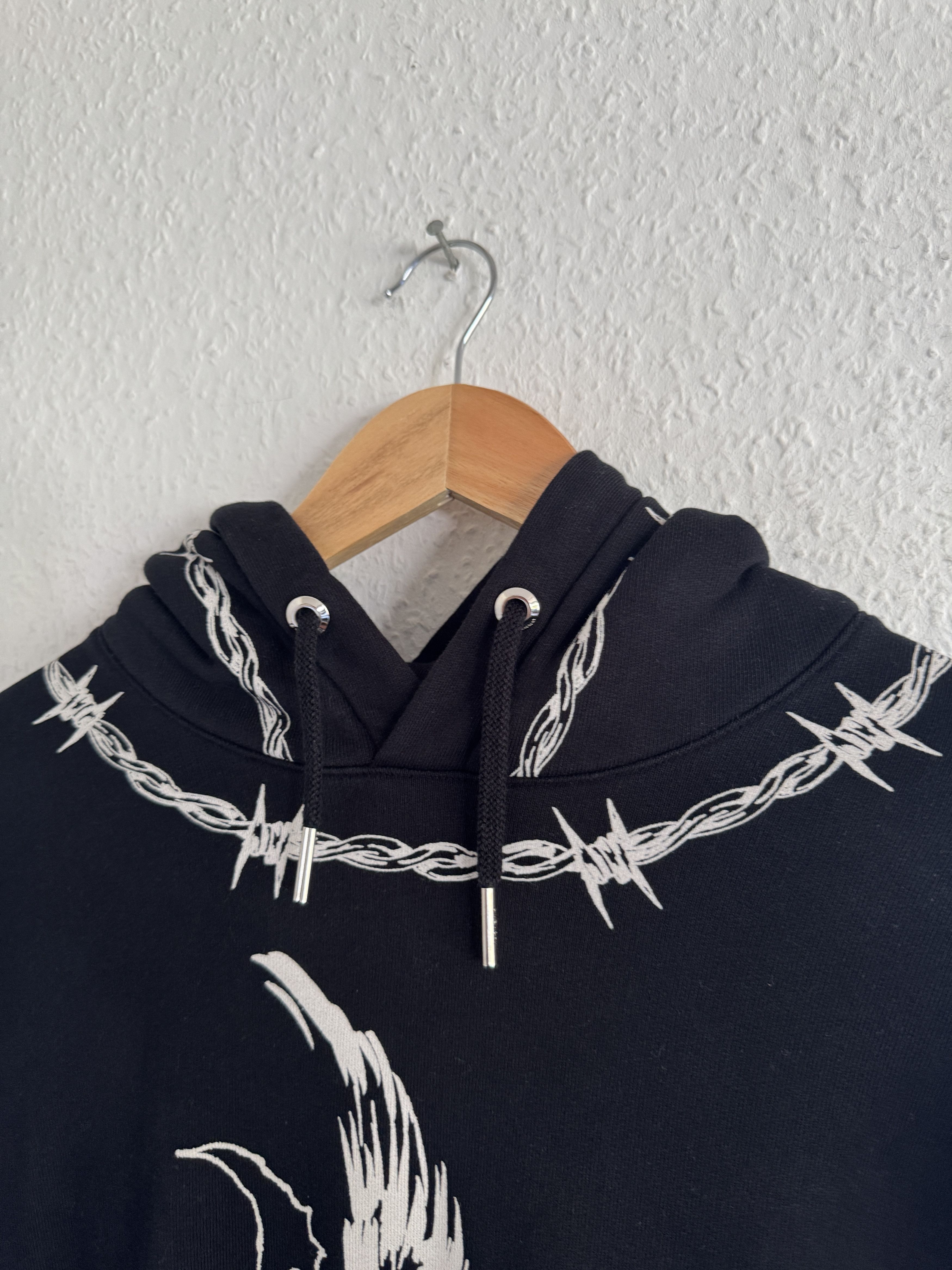 Givenchy Black Barbed Wire Eagle Oversized Hoodie Size US S / EU 44-46 / 1 - 4 Thumbnail