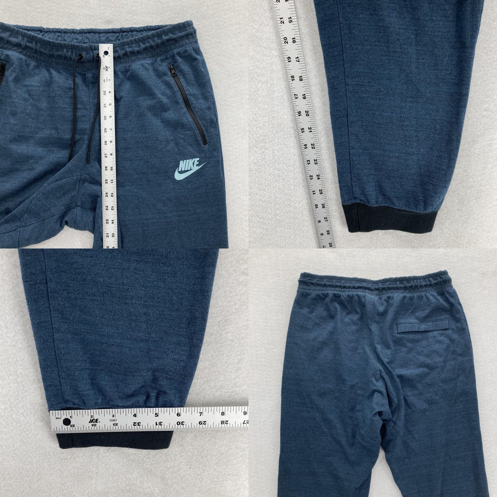 Nike Nike Advance 15 Knit Jogger Mens XL Drawstring Training Squadron Blue Heather Size US 36 / EU 52 - 8 Thumbnail
