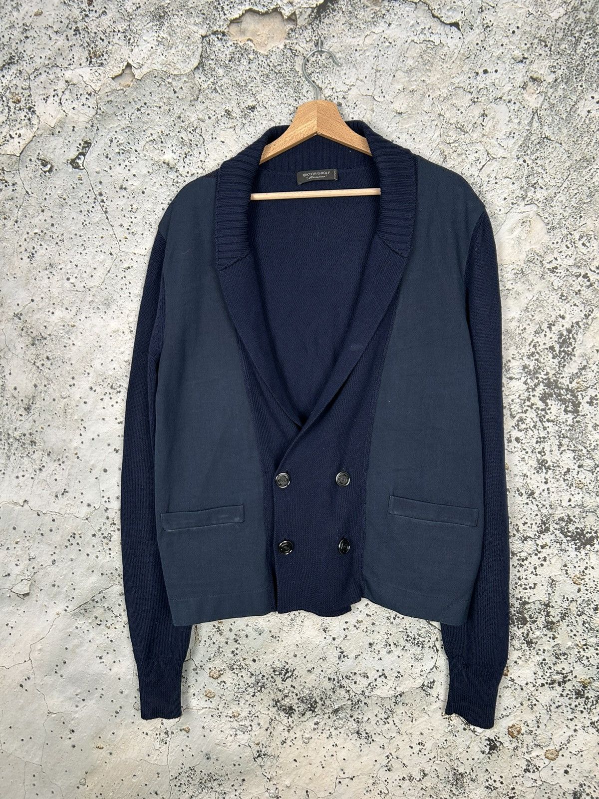 Viktor & Rolf Victor & Rolf Cardigan Wool Vintage Designer Avant Garde Size US S / EU 44-46 / 1 - 1 Thumbnail