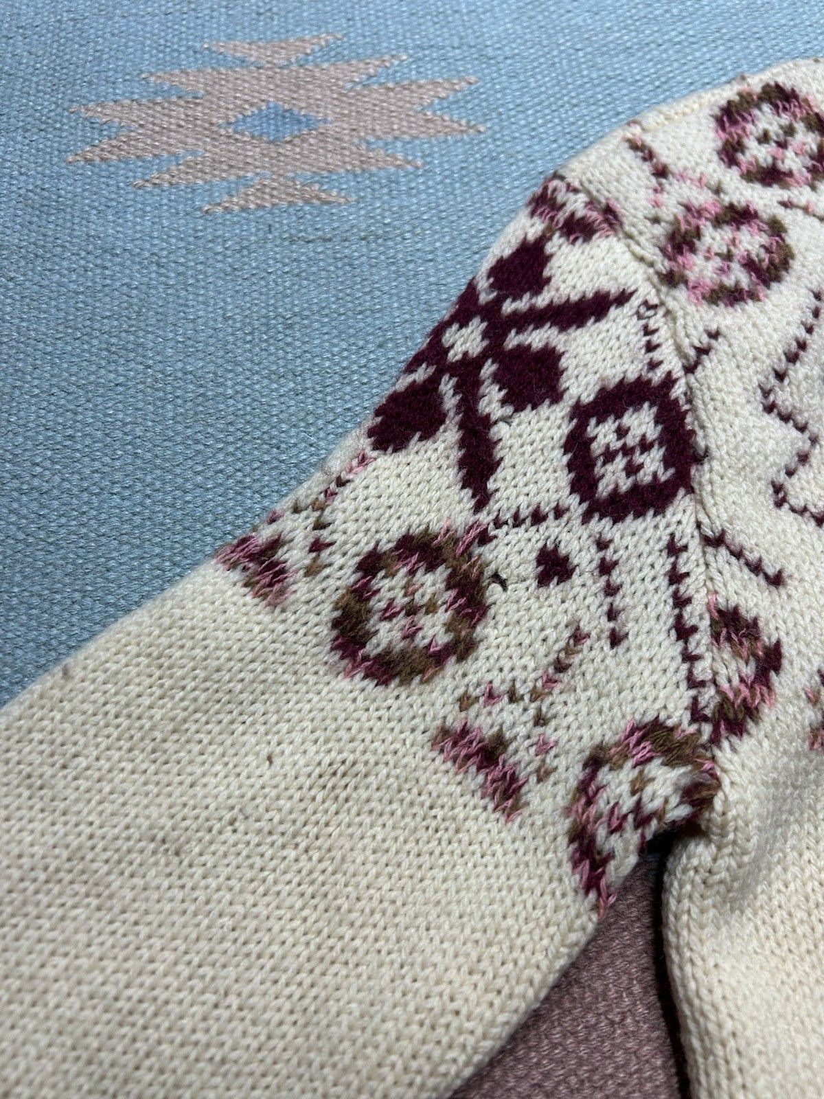 Vintage Vtg 1960s wool cardigan sweater Tami Icelandic Nordic M? Size M / US 6-8 / IT 42-44 - 3 Thumbnail