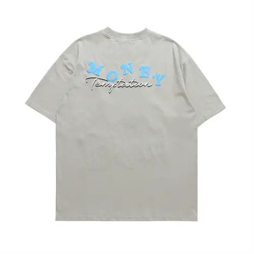 image of Tee Money Temptation Graphic T Shirt in Grey, Men's (Size Medium)