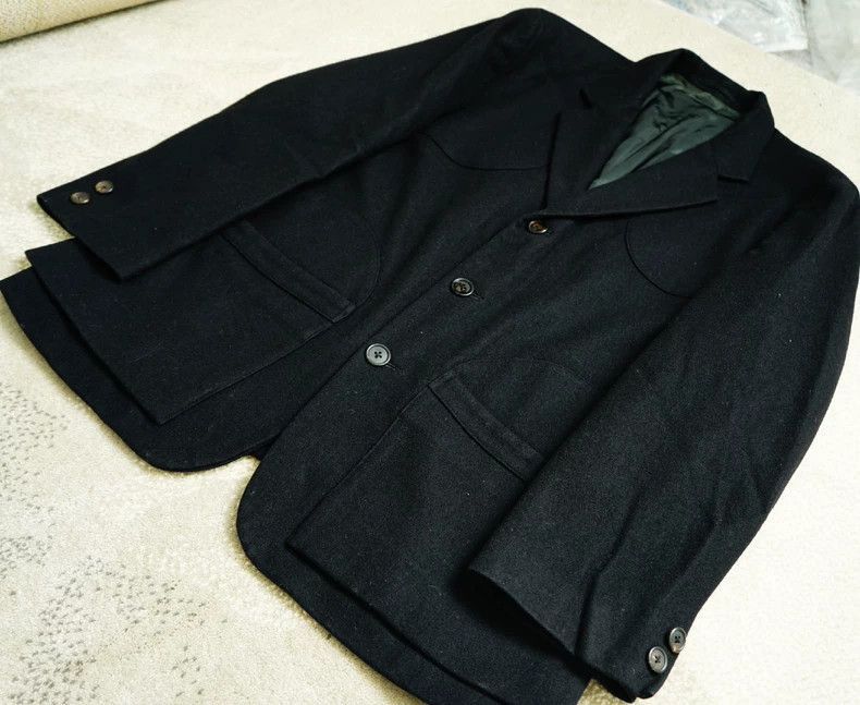 Yohji Yamamoto Yohji Yamamoto Yohji Yamamoto Wool Suit Jacket for Men Size US S / EU 44-46 / 1 - 2 Thumbnail