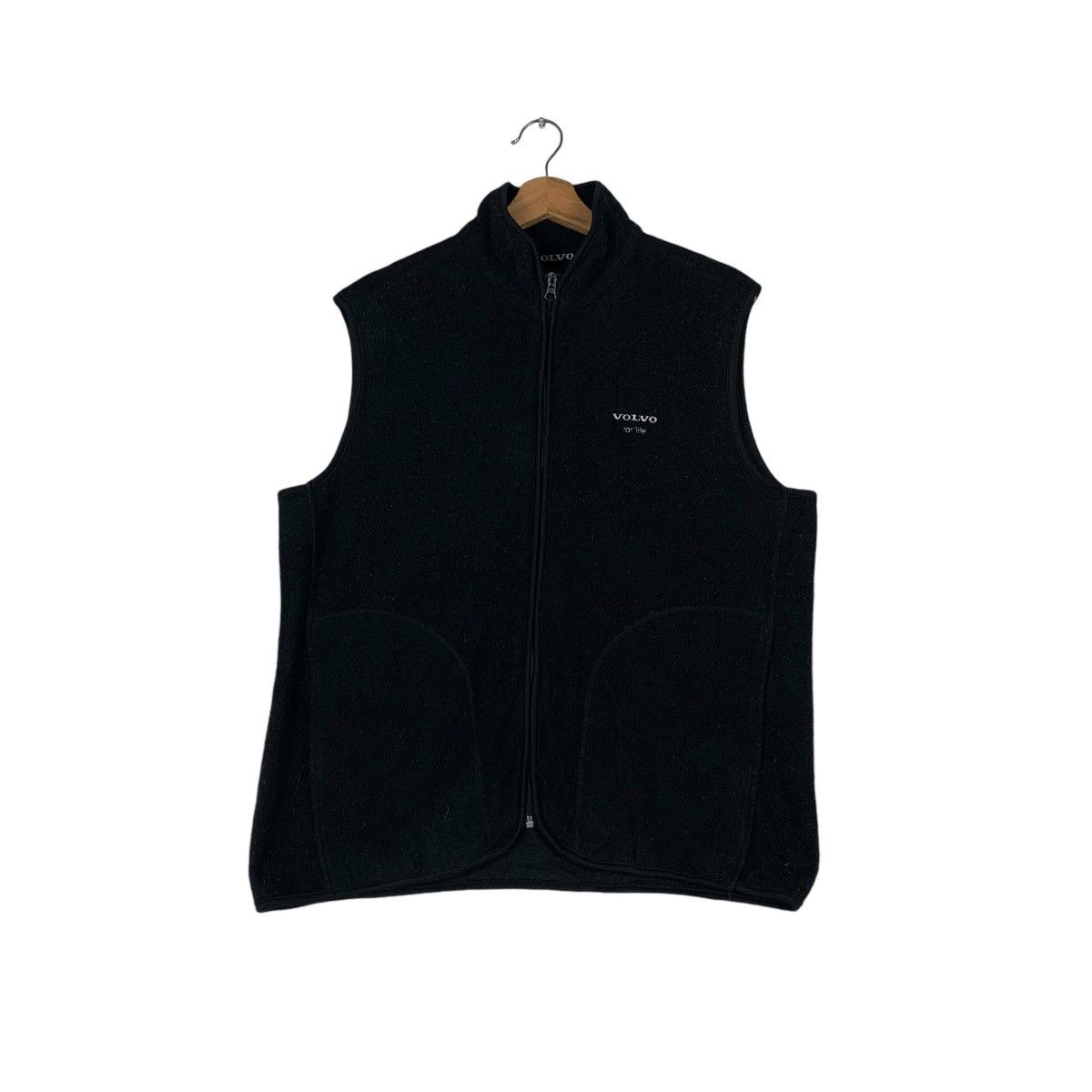 Vintage VOLVO Embroidery Small Logo Fleece Vest #1392-C63 Size US M / EU 48-50 / 2 - 1 Thumbnail
