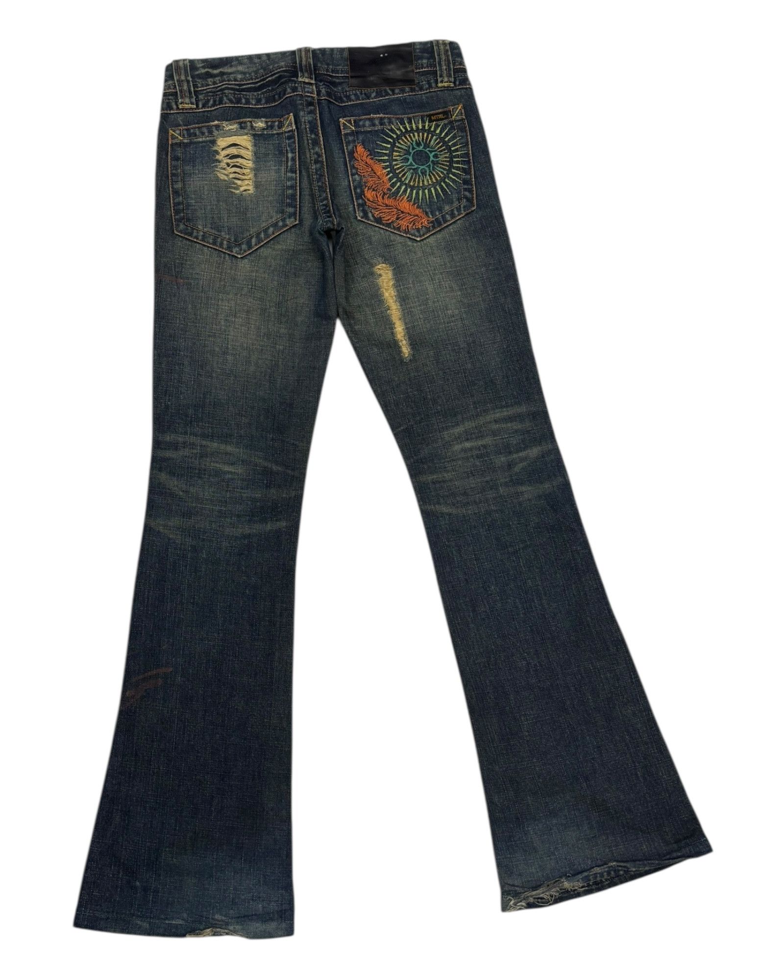 Hysteric Glamour Vintage Material Girl MTRL Flared Bootcut Denim Jeans Size 28" / US 6 / IT 42 - 3 Thumbnail