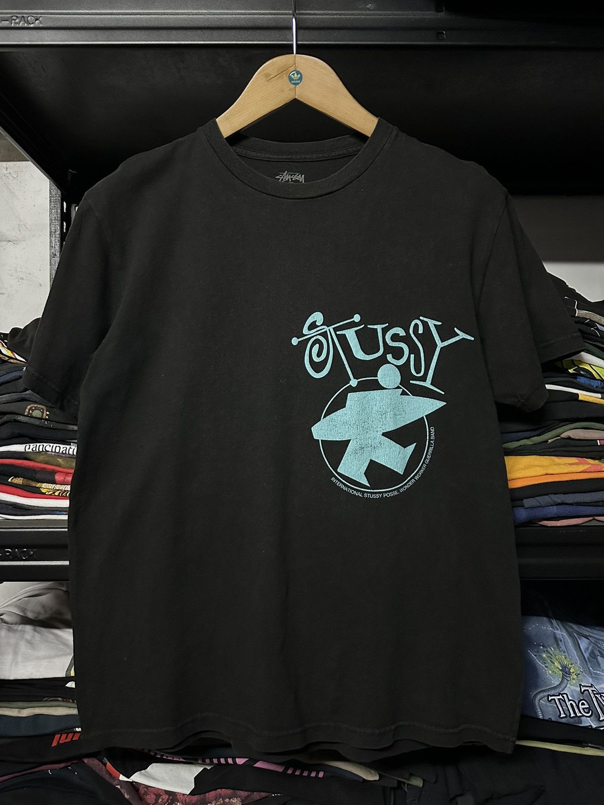 Stussy × Vintage Stussy International Posse Sun Faded Tee Size US L / EU 52-54 / 3 - 4 Thumbnail