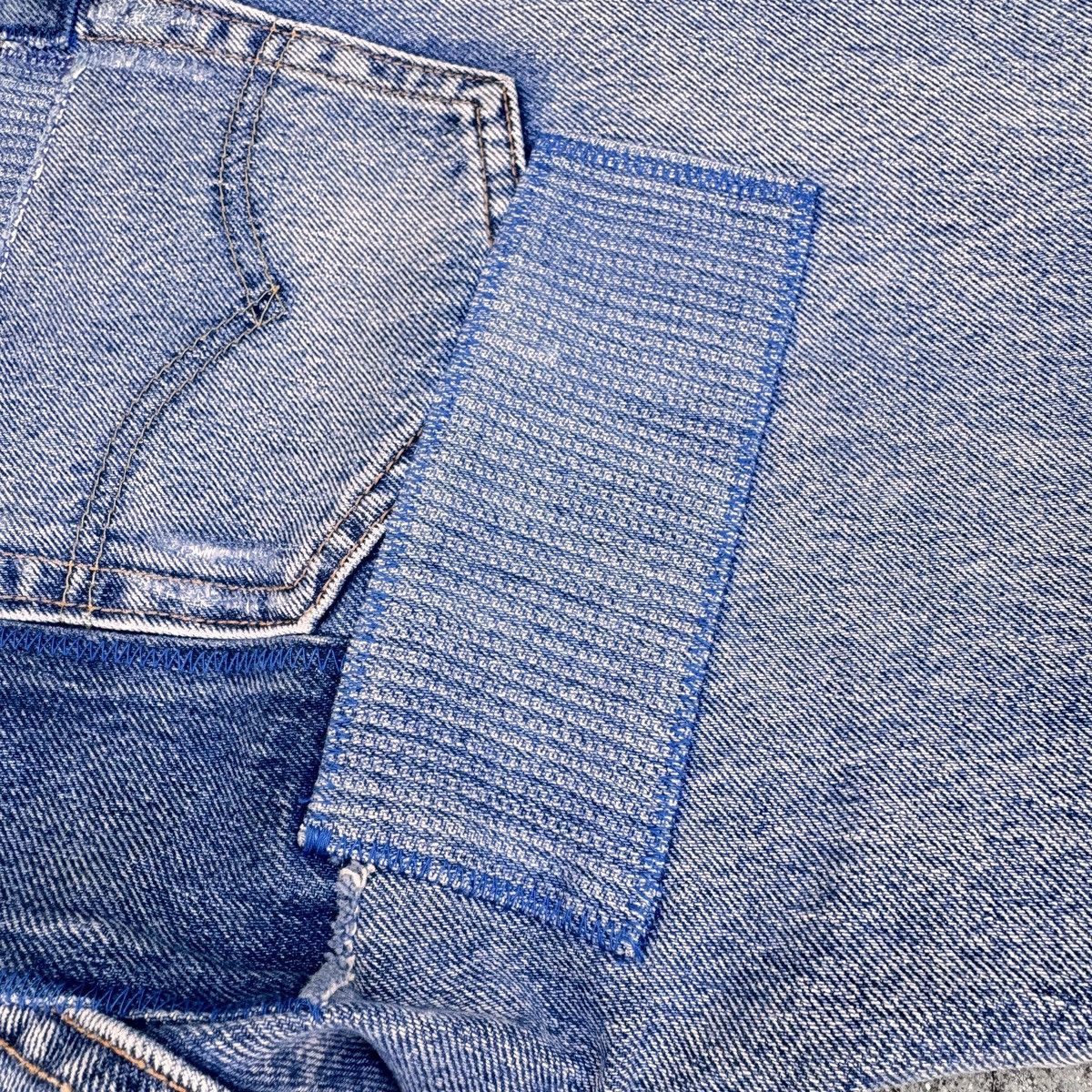 Levi's × Levi's Vintage Clothing × Vintage Levi’s Premium Patchwork 512 Slim Taper – Size US 30 / EU 46 - 9 Thumbnail