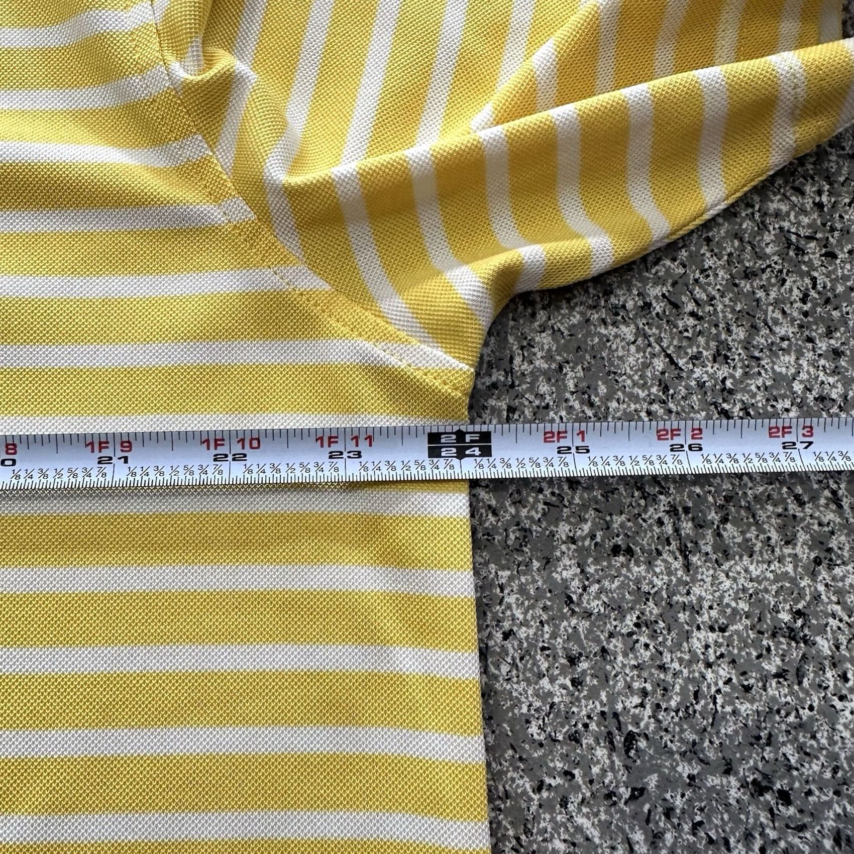 Brooks Brothers Brooks Brothers Polo Shirt Mens XL Yellow Striped Casual Golf Stretch Size US XL / EU 56 / 4 - 5 Thumbnail