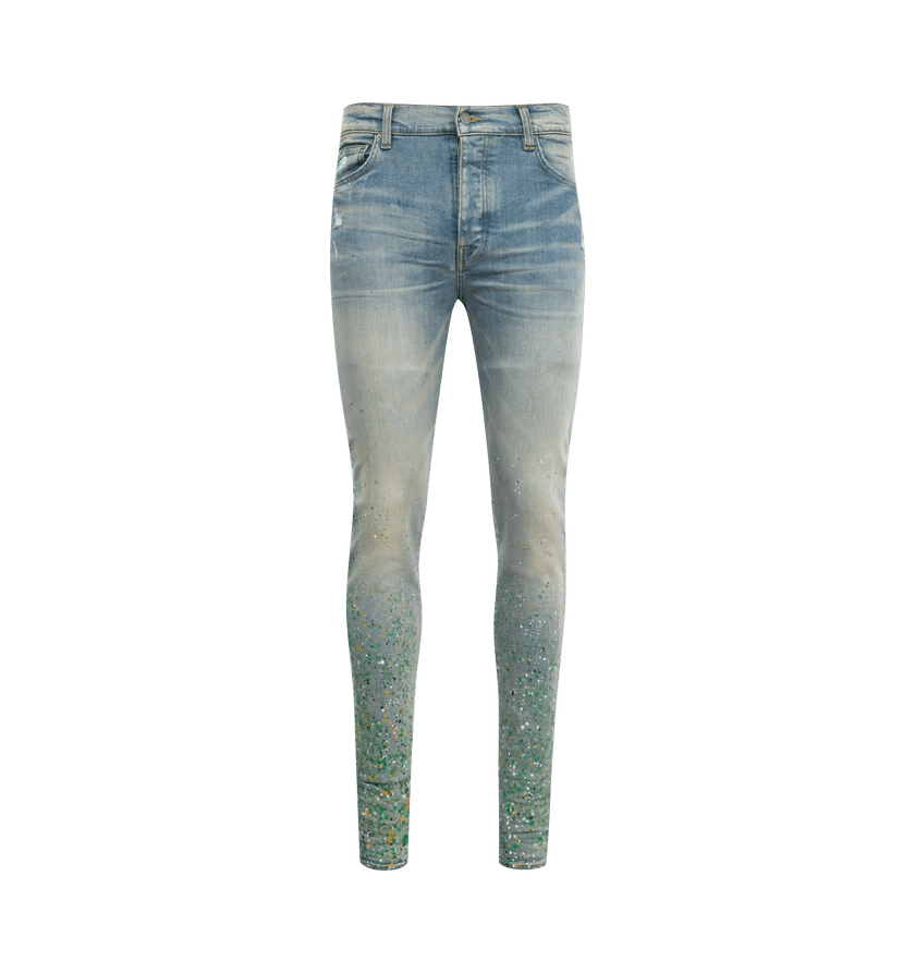 Amiri o1h1sh10525 Painter Skinny Jeans in Blue Size US 33 - 1 Thumbnail