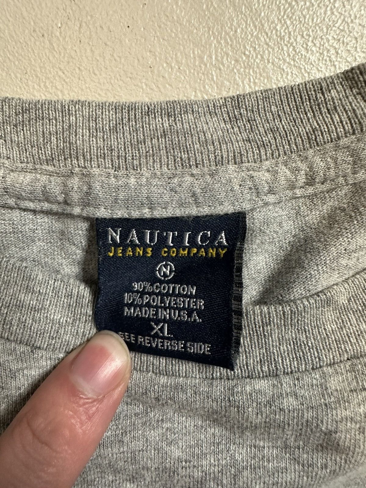 Nautica Vintage 90s Made In USA Nautica Long Sleeve Shirt Size US XL / EU 56 / 4 - 4 Thumbnail