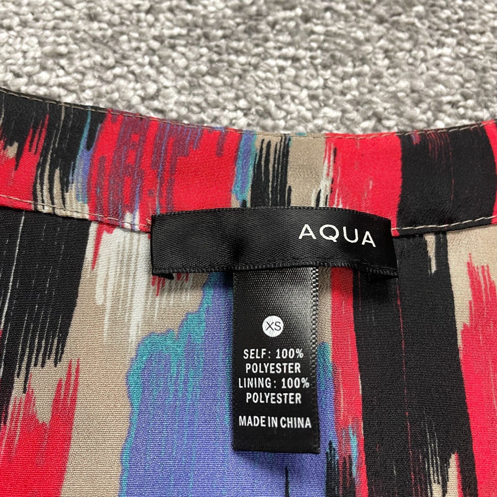 AQUA Aqua By Bloomingdale's Dress Women XS Multi Sleeveless Button Down Belted Sheath Size XS / US 0-2 / IT 36-38 - 6 Thumbnail