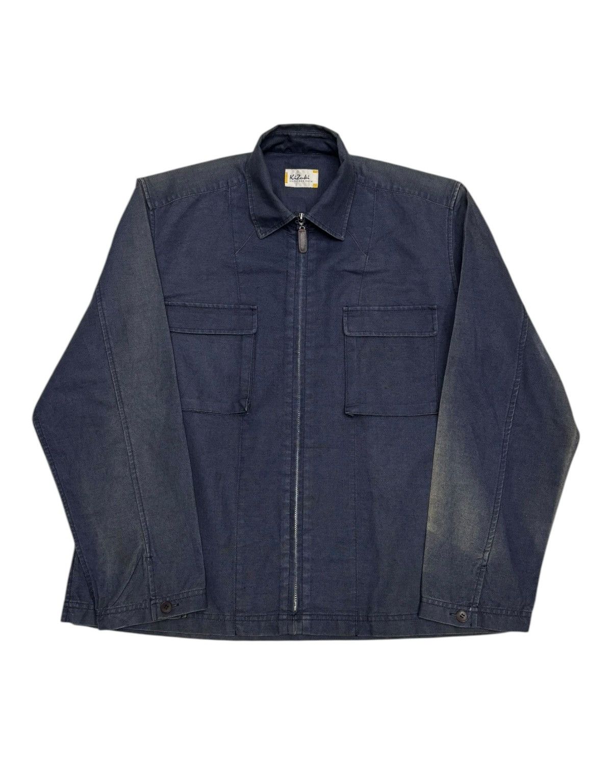 Issey Miyake 🔥KAZUTAKA KATO ZIPPER MINIMAL WORK JACKET FADED Size US M / EU 48-50 / 2 - 5 Thumbnail
