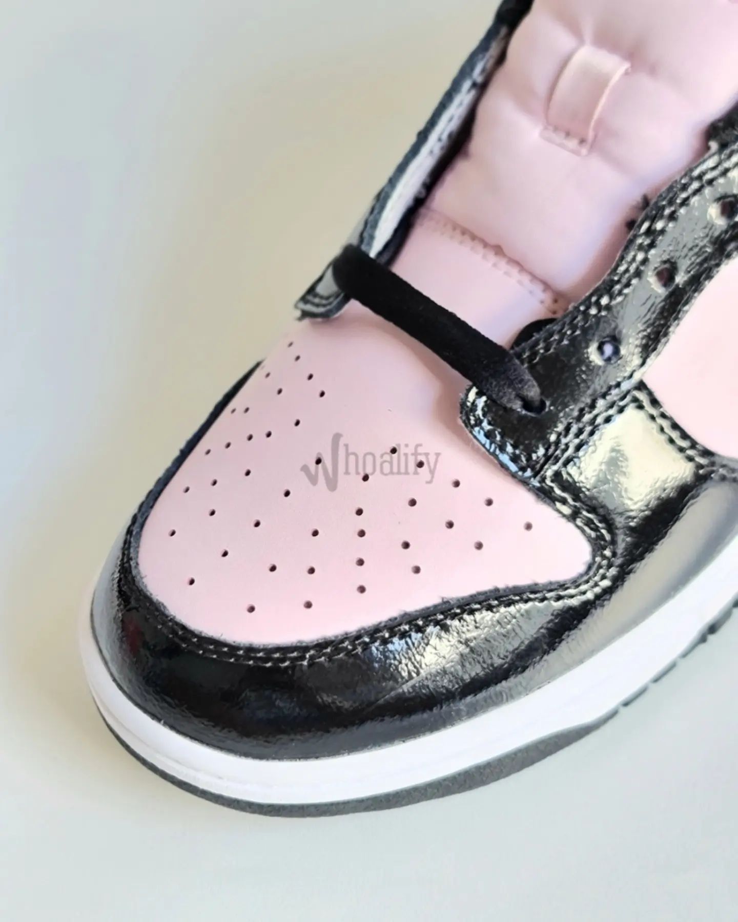 Nike Nike Dunk Low Women's Black Pink Foam DJ9955-600 Size US 11.5 / IT 41.5 - 4 Thumbnail