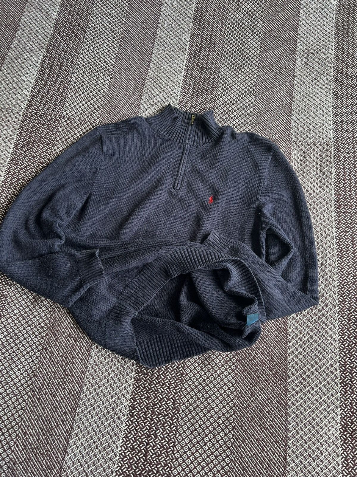 Polo Ralph Lauren × Vintage Vintage Polo Ralph Lauren Old Money Style Sweater 1/3 Zip Size US M / EU 48-50 / 2 - 11 Thumbnail