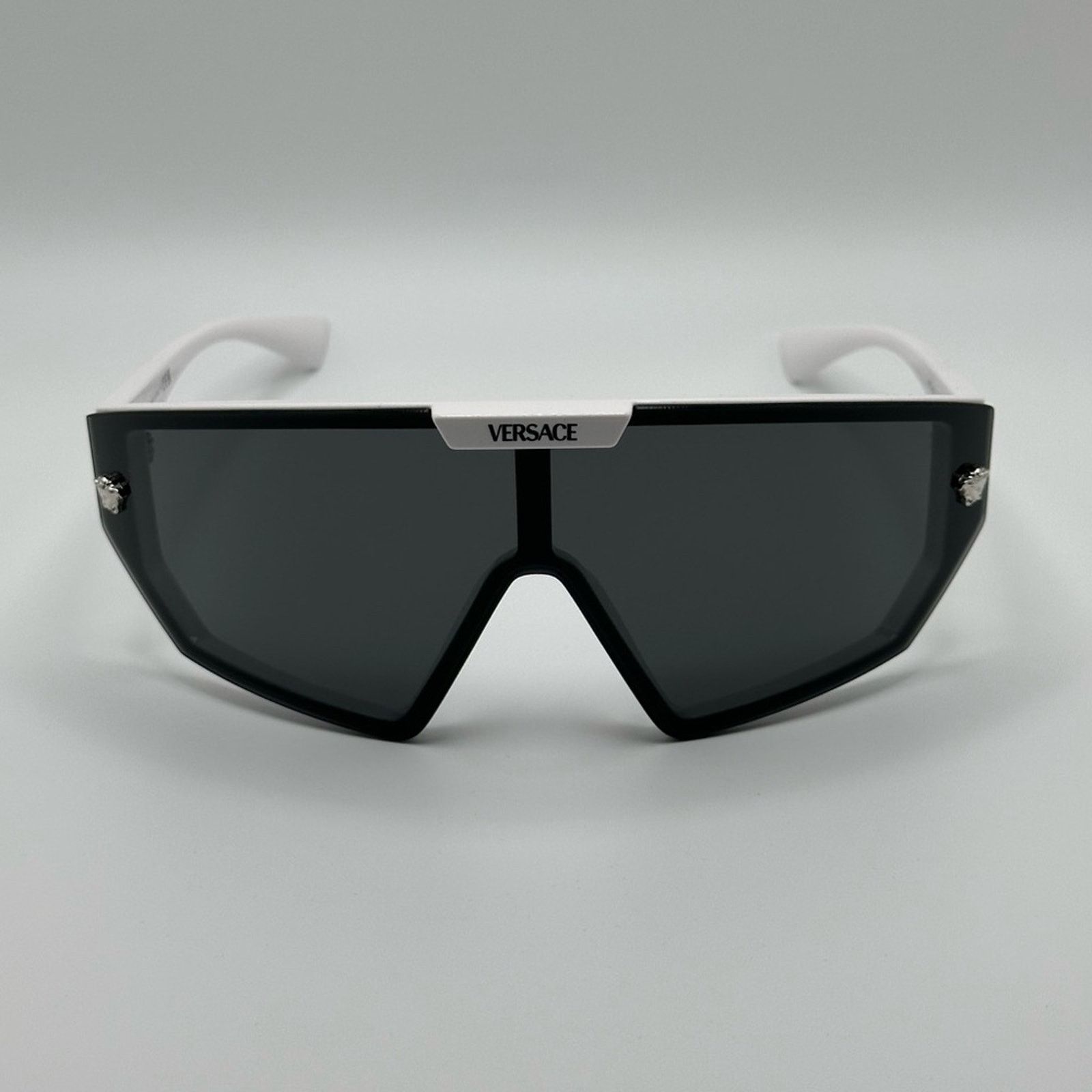 Versace VERSACE VE4461 White Dark Grey with clip on Grey Extra Lens Size ONE SIZE - 3 Thumbnail