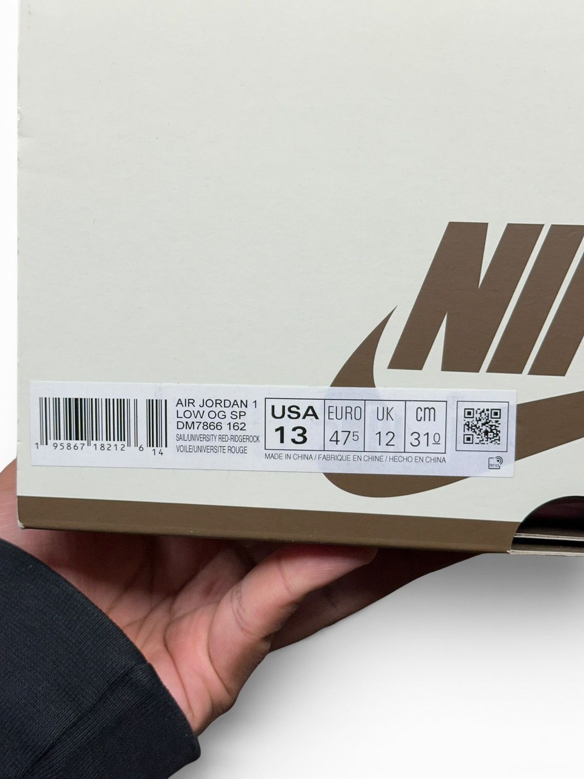 Jordan Brand × Travis Scott Air Jordan 1 Retro Low "REVERSE MOCHA" - Size 13 New Size US 13 / EU 46 - 15 Thumbnail