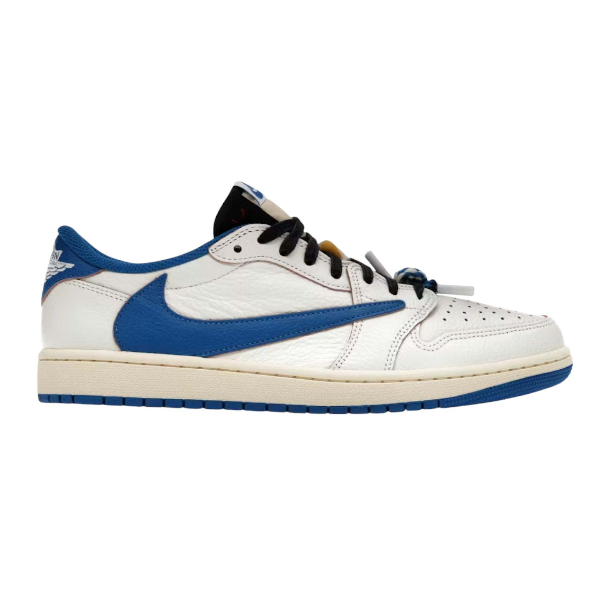 Nike 1 Retro Low OG SP Fragment x Travis Scott Sail Military Blu Size US 11.5 / EU 44-45 - 1 Thumbnail