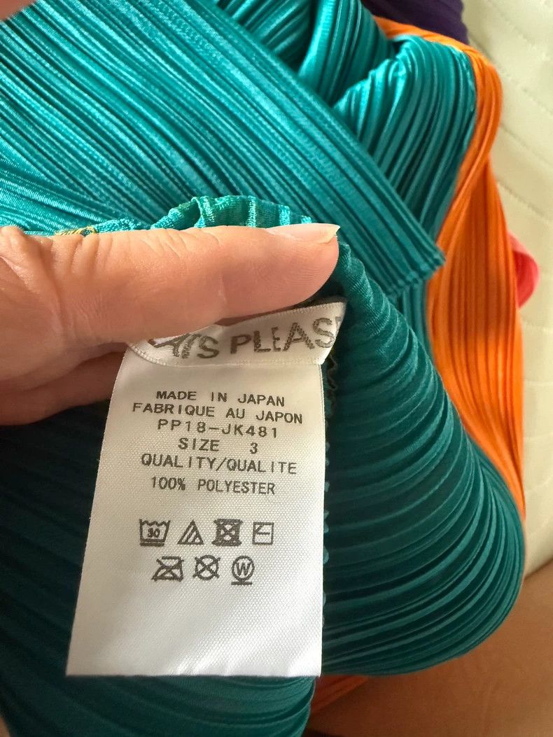 Issey Miyake Issey Miyake size:3 Green and yellow color-matched horizon Size XS / US 0-2 / IT 36-38 - 3 Thumbnail