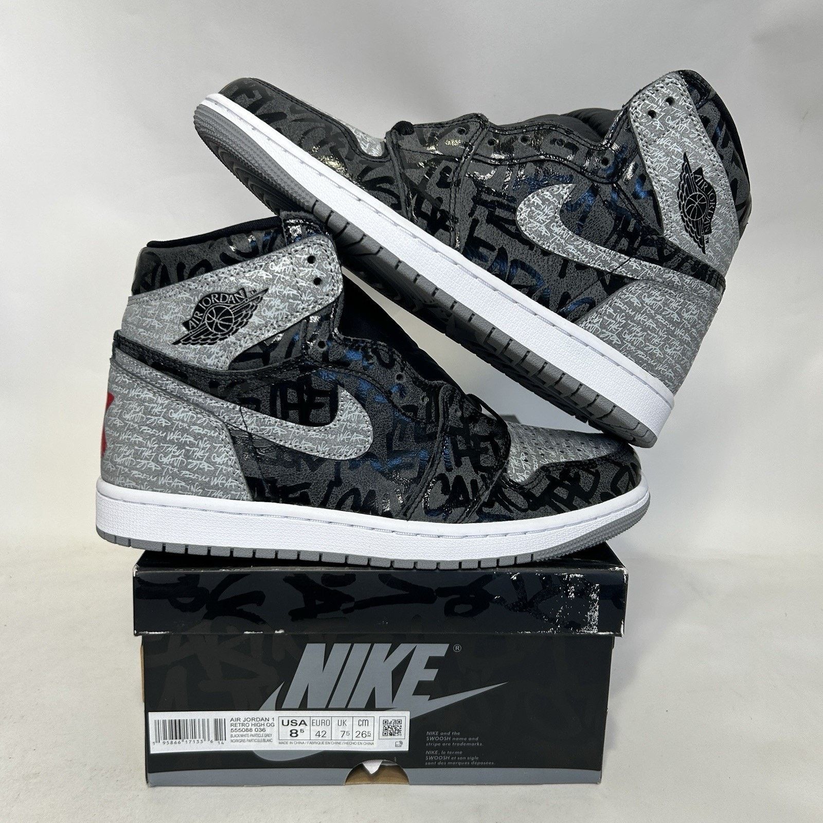 Jordan Brand Nike Air Jordan 1 OG High “Rebellionaire/Grey Black” Size US 8.5 / EU 41-42 - 1 Thumbnail