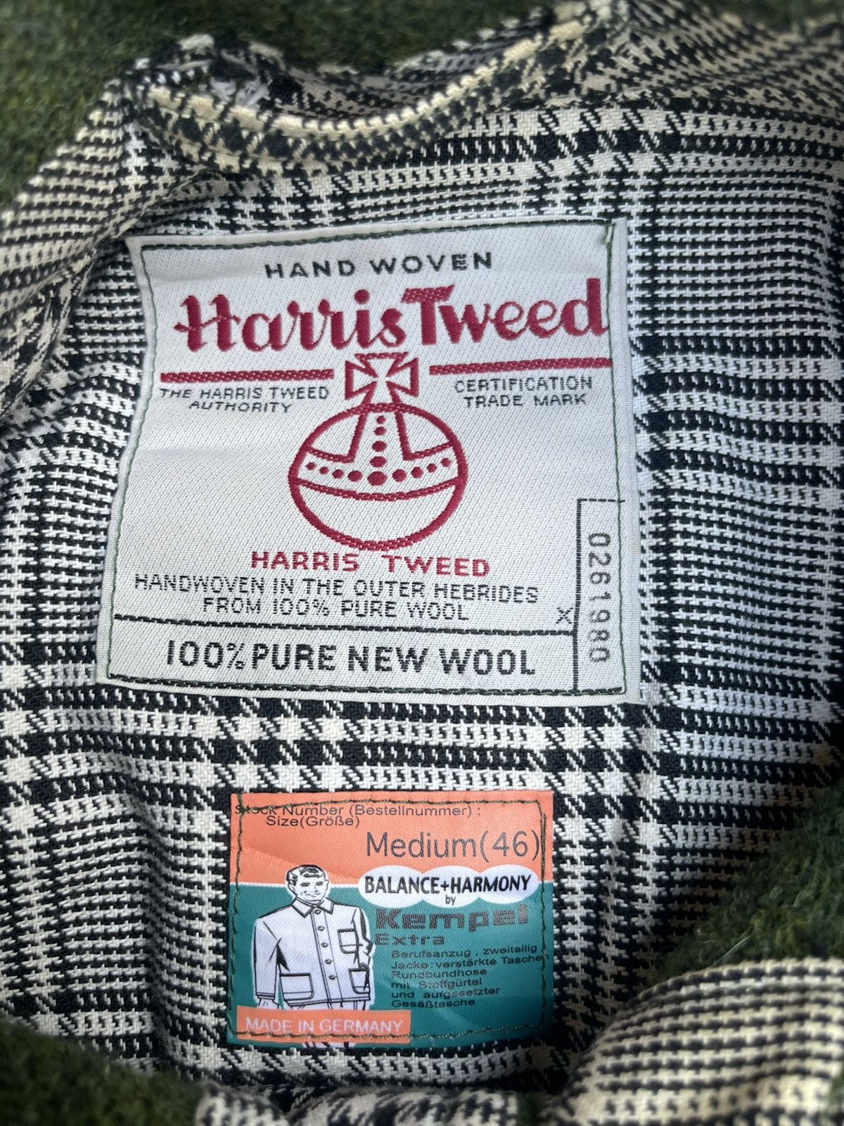 Harris Tweed Rare Harris Tweed x Kempel - German Utility Wool Jacket Size US M / EU 48-50 / 2 - 3 Thumbnail