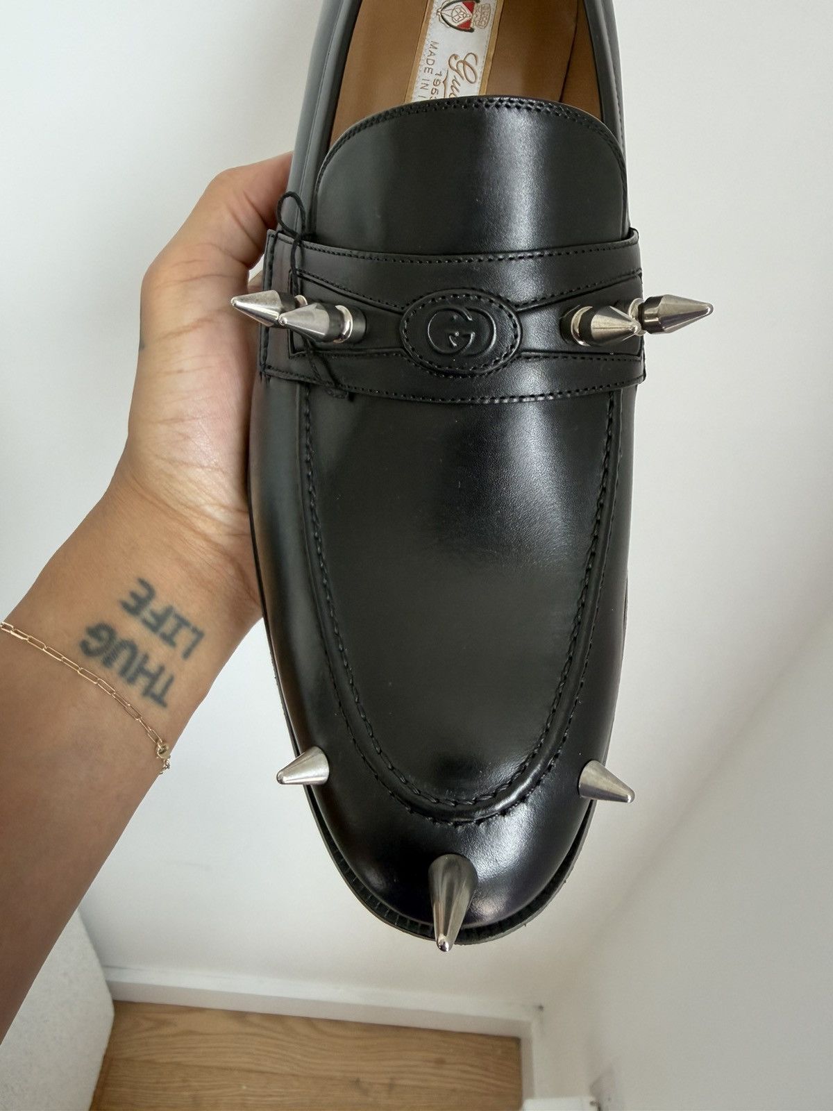 Gucci GUCCI MEN’S STUDDED LOAFERS Size US 11 / EU 44 - 2 Thumbnail