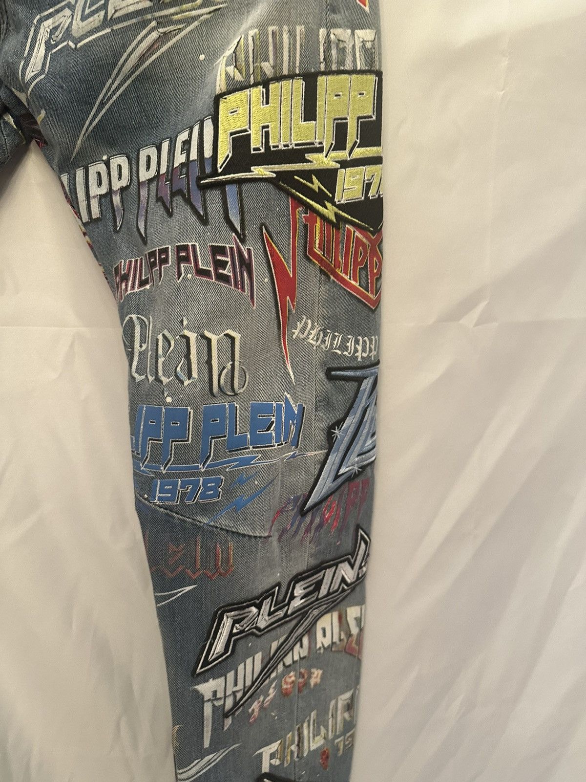 Philipp Plein Philipp Plein Patchwork Denim Size US 32 / EU 48 - 4 Thumbnail