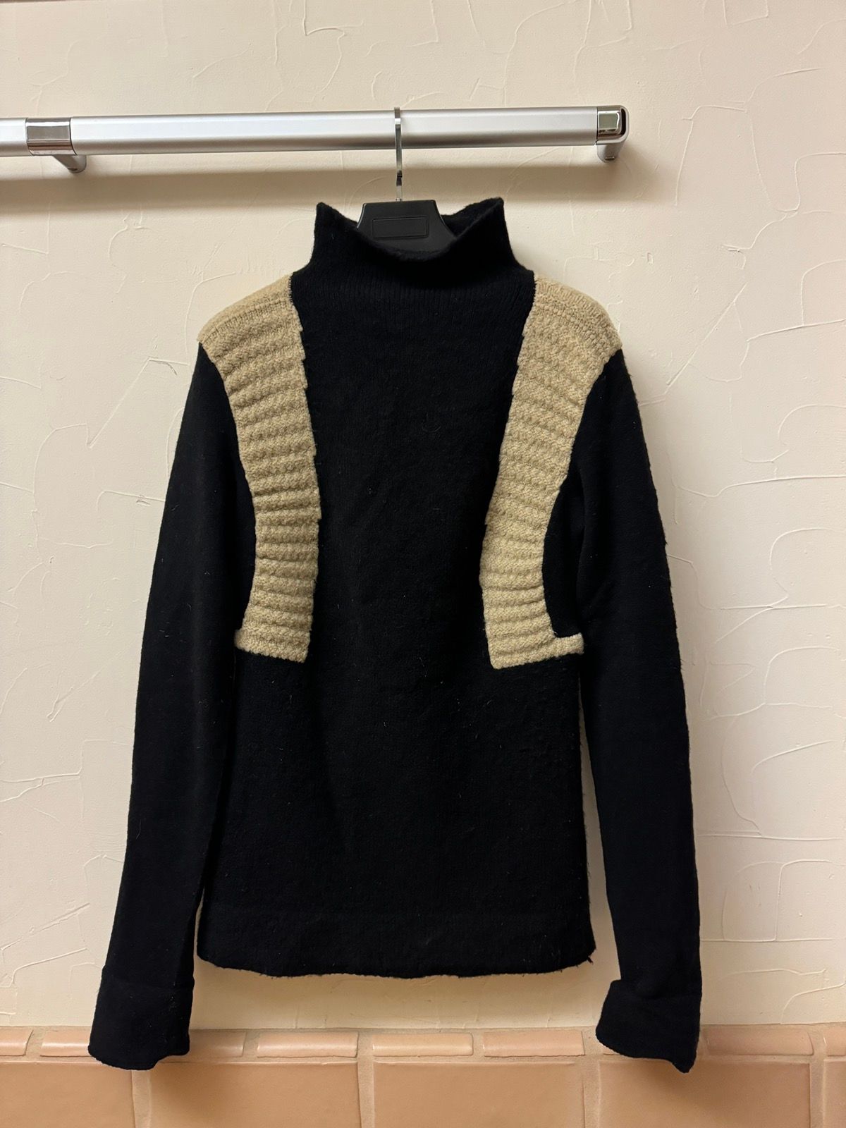 Pre-owned Rick Owens Mastodon High Neck Sweater In Black