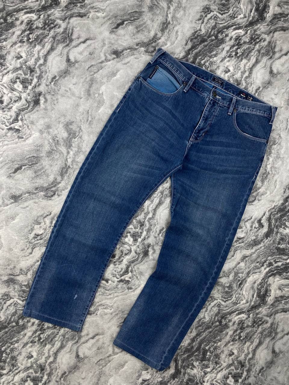 Armani Vintage Armani Big Logo Denim Jeans Men Size 34 Blue Size US 34 / EU 50 - 8 Thumbnail
