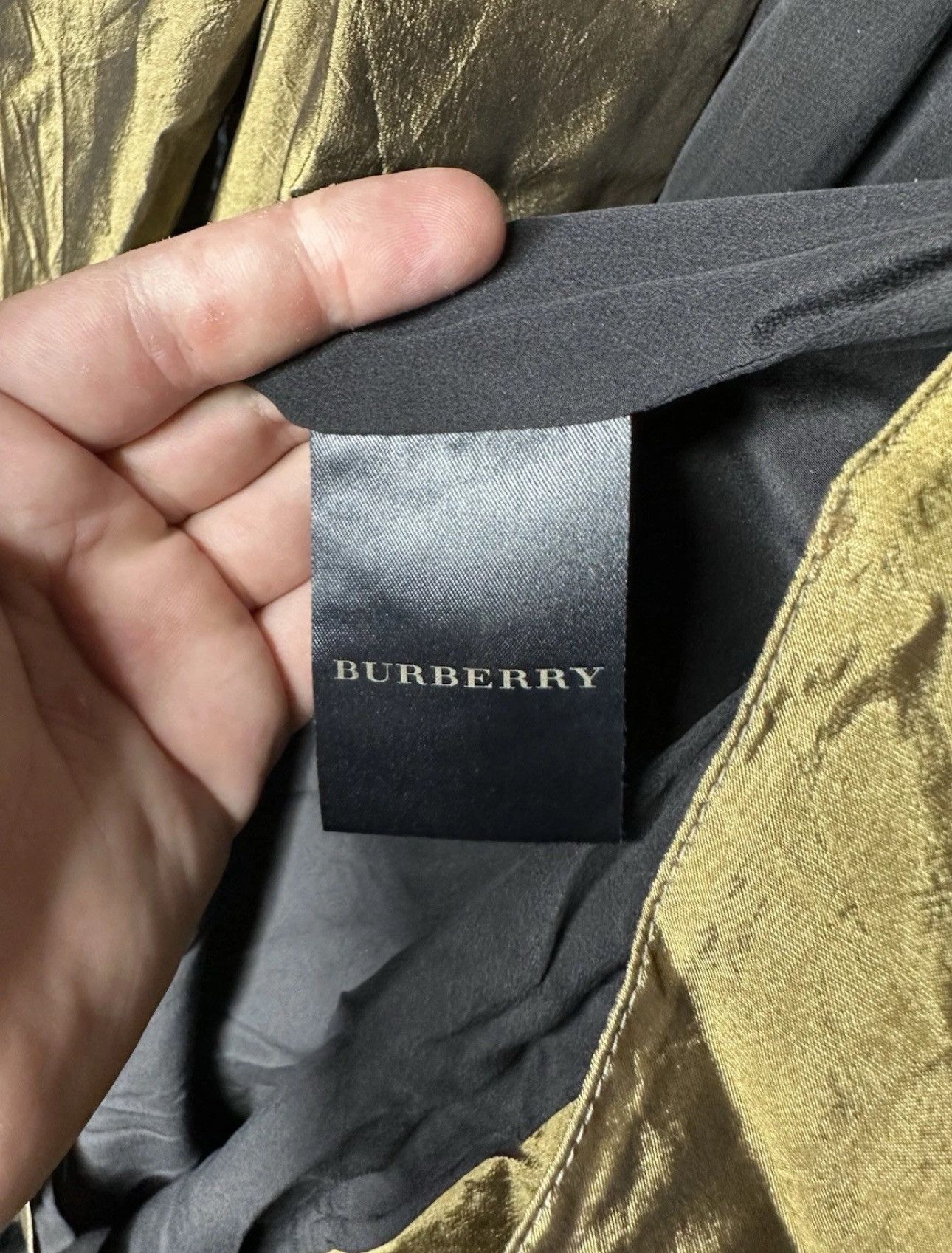 Burberry Burberry Silk Luxury Gold Gradient Trench Coat Jacket Size M / US 6-8 / IT 42-44 - 4 Thumbnail