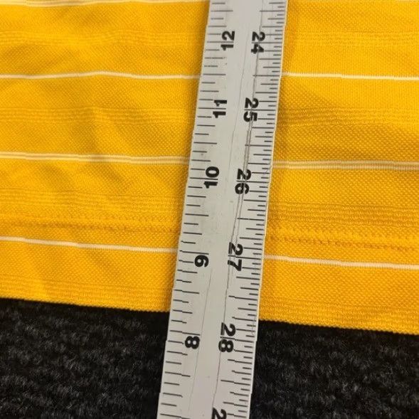 Nike Nike Golf Polo Shirt Mens Medium Yellow White Stripe Dri-Fit Magnolia Grove Size US M / EU 48-50 / 2 - 5 Thumbnail