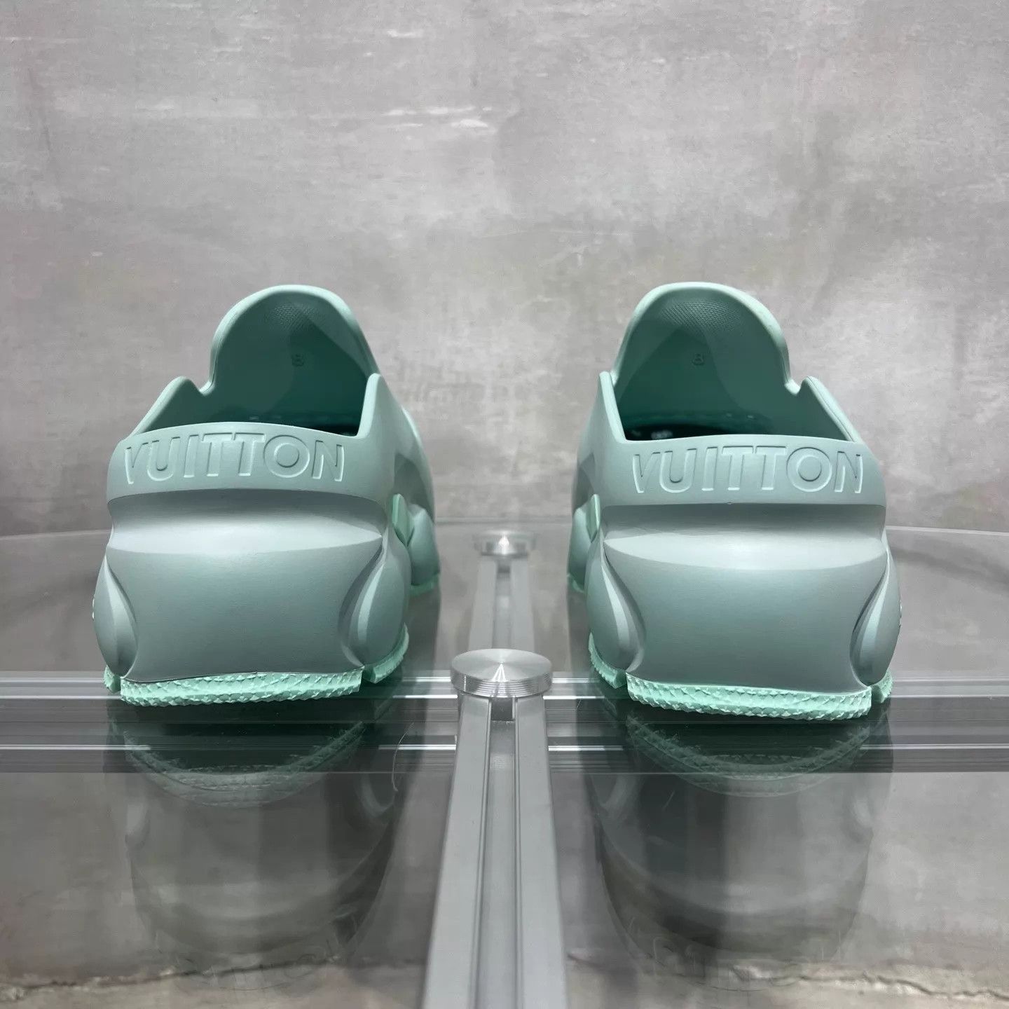 Louis Vuitton LV Shark Clogs Mint Green UK8/42 CD0395 Size US 9 / EU 42 - 6 Thumbnail