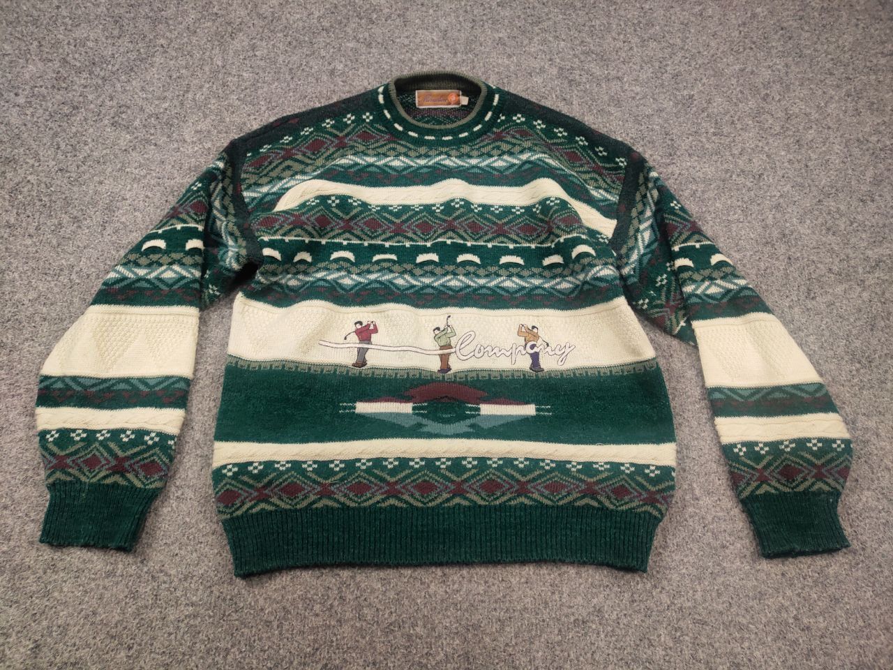 Vintage Vintage 80 - 90's Miniature Company Golf Logo Knit Sweater Size US S / EU 44-46 / 1 - 3 Thumbnail