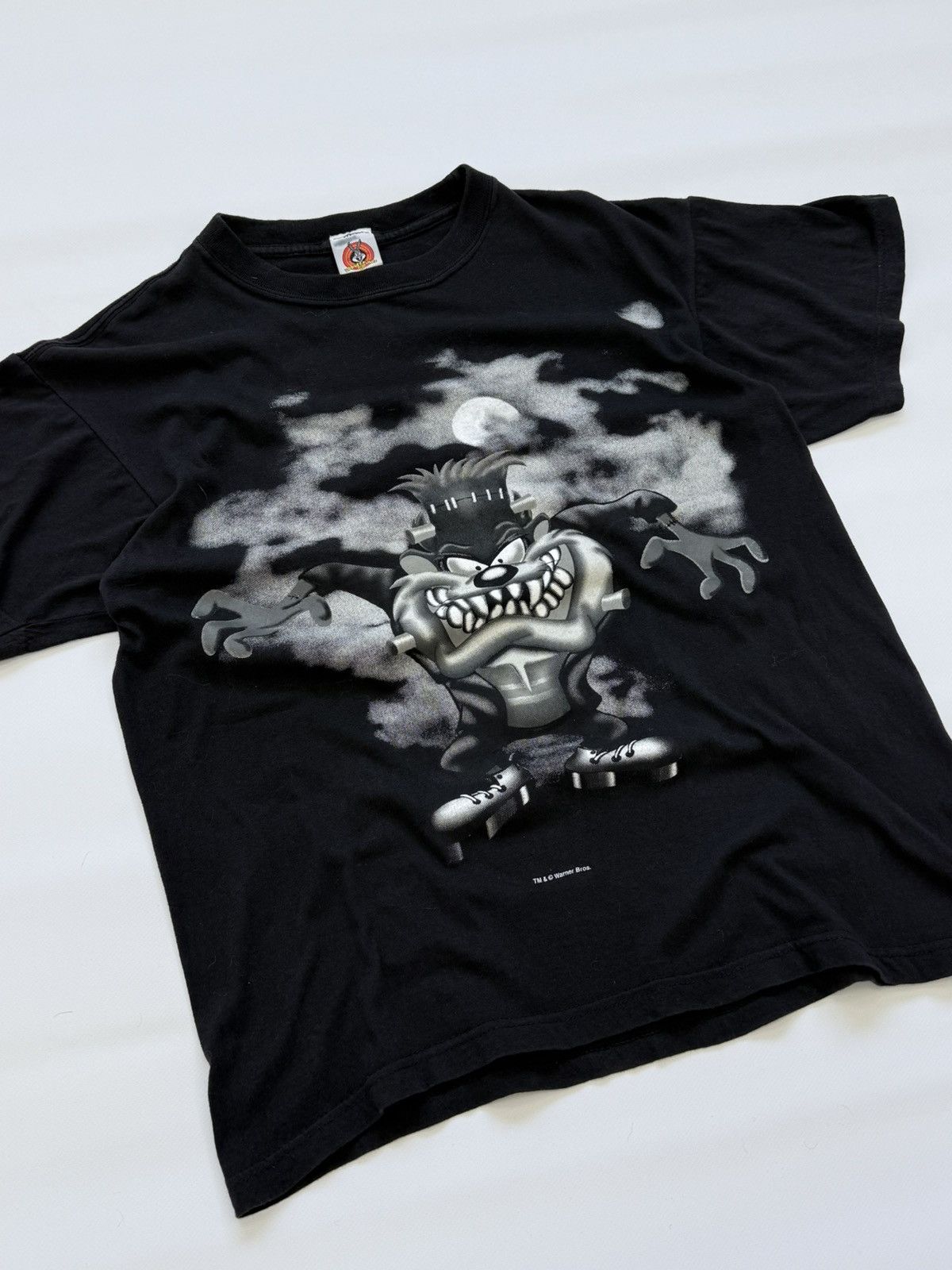 Cartoon Network Vintage 90s Taz Frankenstein Looney Tunes AOP T-Shirt Size US M / EU 48-50 / 2 - 5 Thumbnail