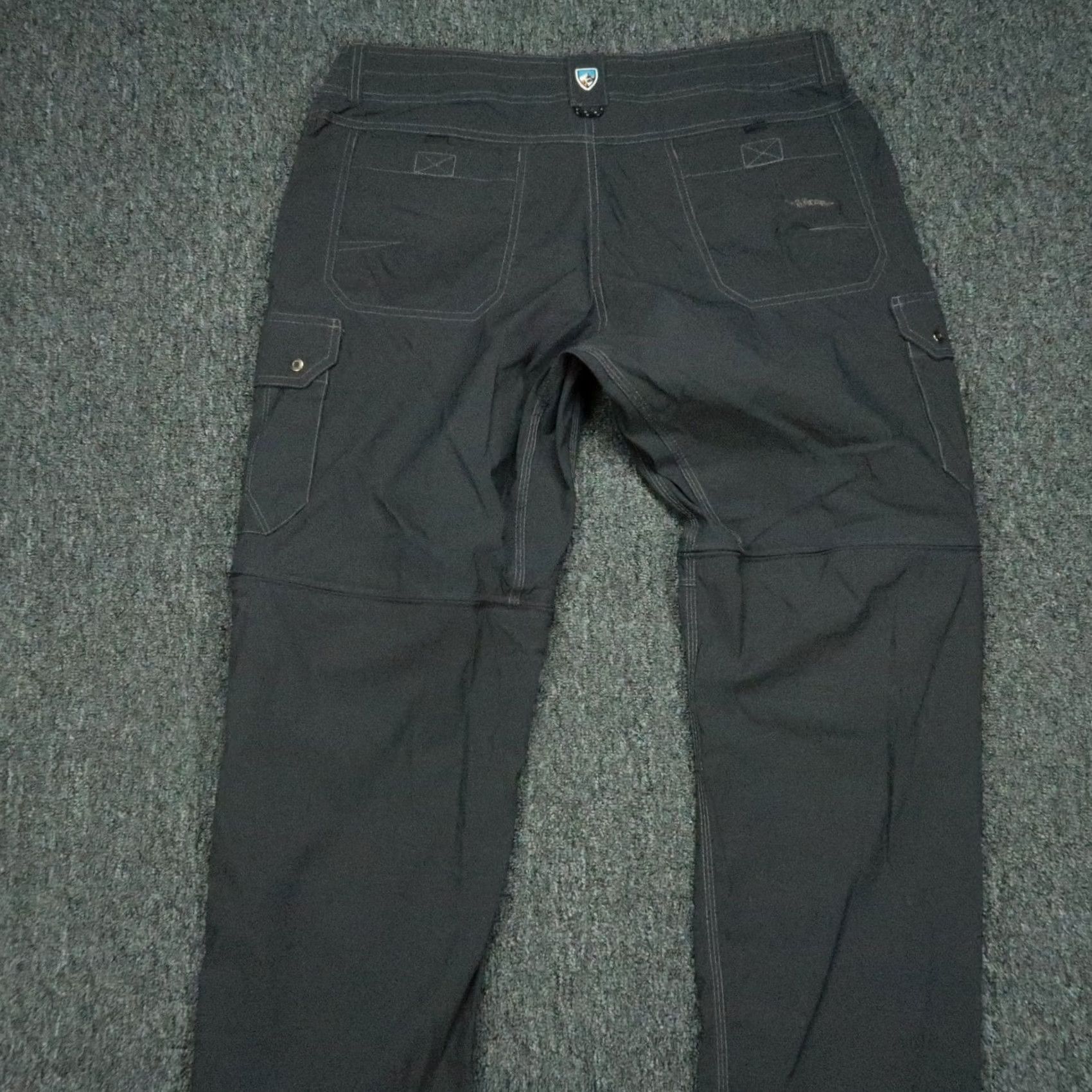 Vintage Kuhl Pants Mens 38x30 Gray Renegade Stealth Zip System Convertible Cargo Hiking Pants Stone/Gray Cargo Pocket Men Slim? Size US 38 / EU 54 - 4 Thumbnail