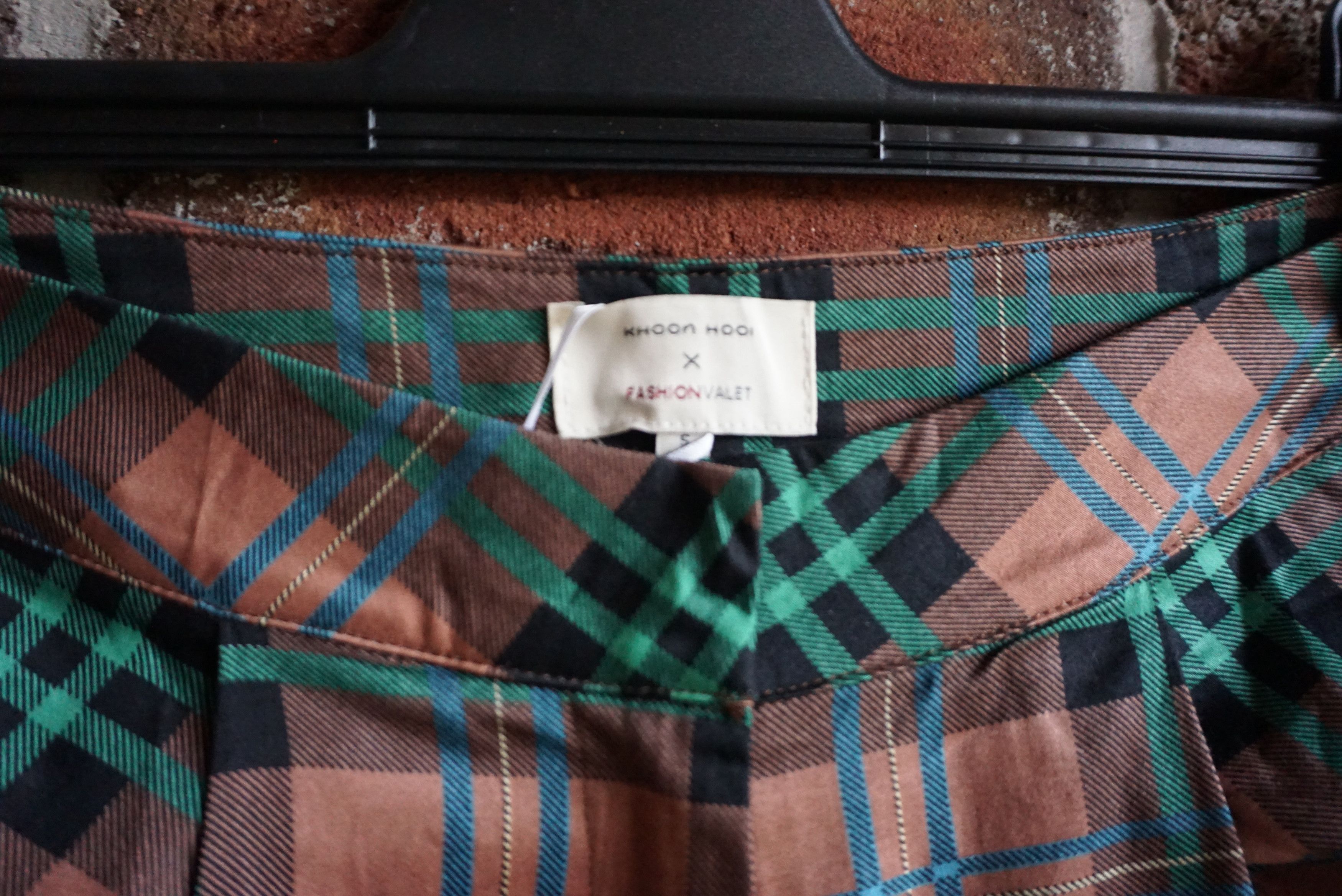 Designer KHOON HOOI UK 8 36 S checked trousers palazzo pants Size 27" / US 4 / IT 40 - 6 Thumbnail