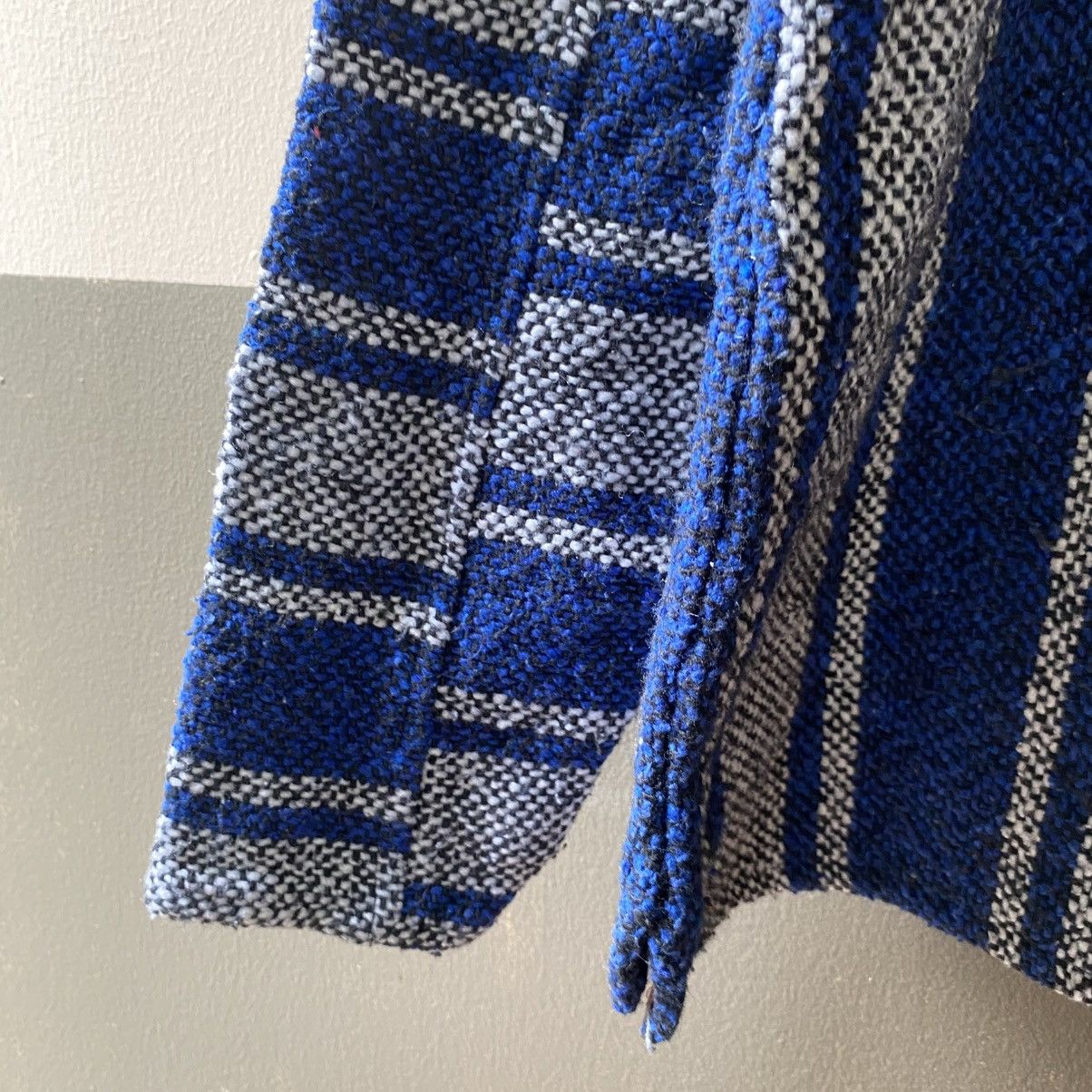 Vintage Blue & Gray Striped Baja Hoodie Pullover Size US M / EU 48-50 / 2 - 9 Thumbnail