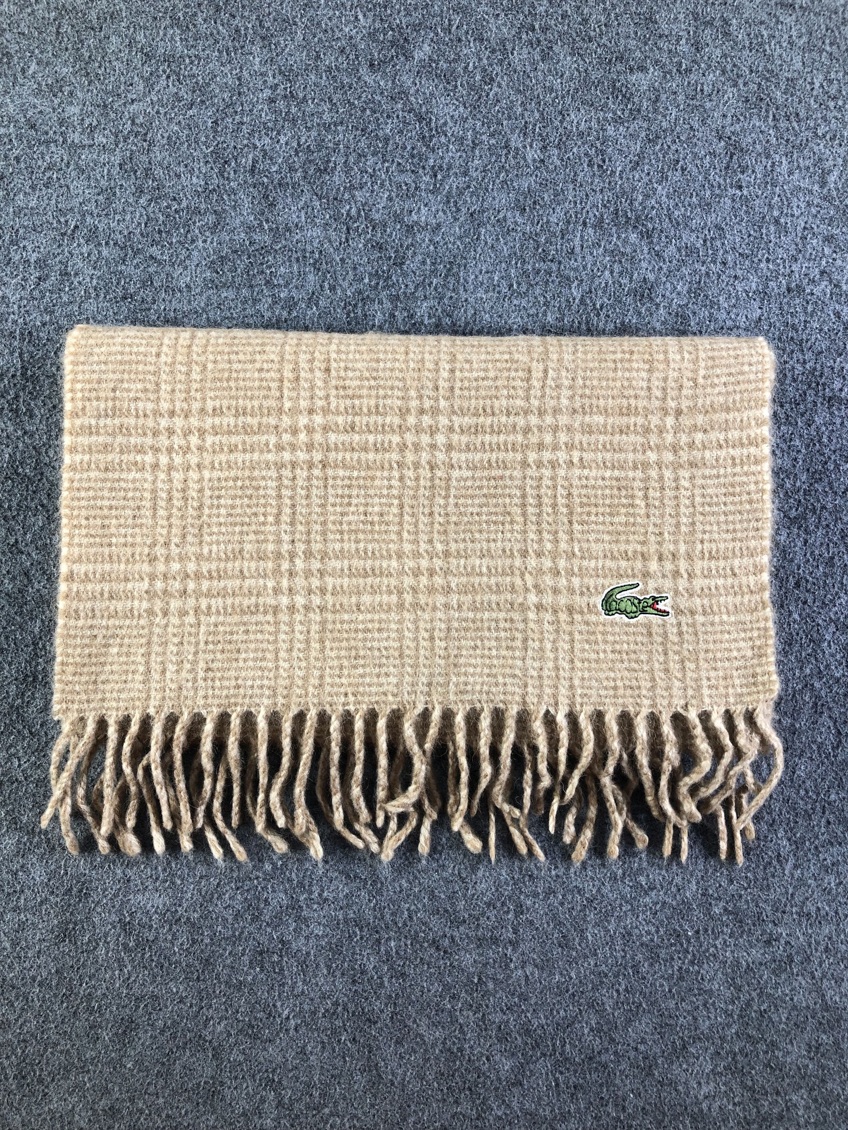 Lacoste La Coste Camel Hair Scarf / Muffler / Neckwear SS1419 Size ONE SIZE - 7 Thumbnail