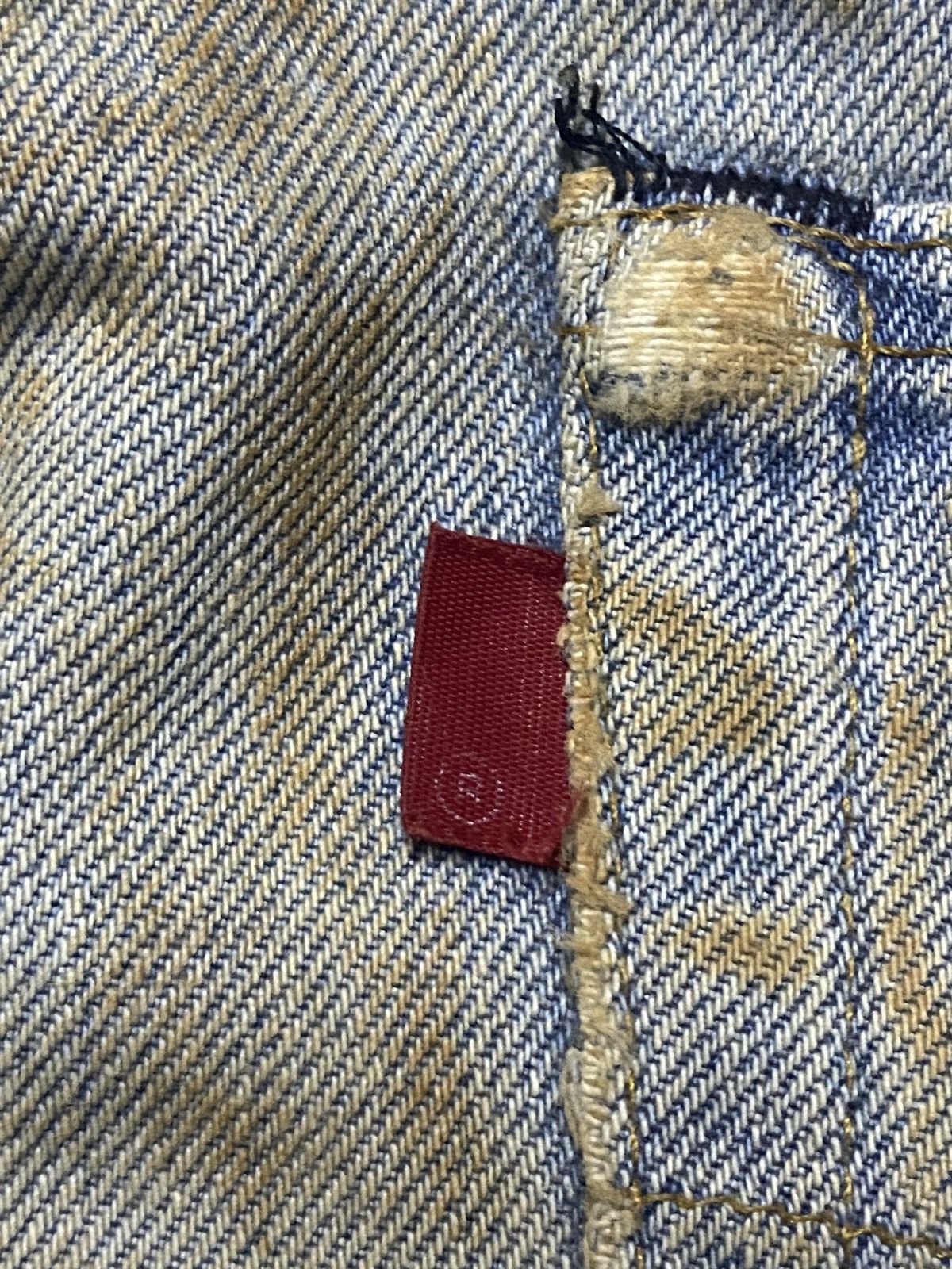 Levi's Levis 501 70s ButtonFly 6 Crazy Mud Wash Rusty Selvedge Size US 28 / EU 44 - 16 Thumbnail