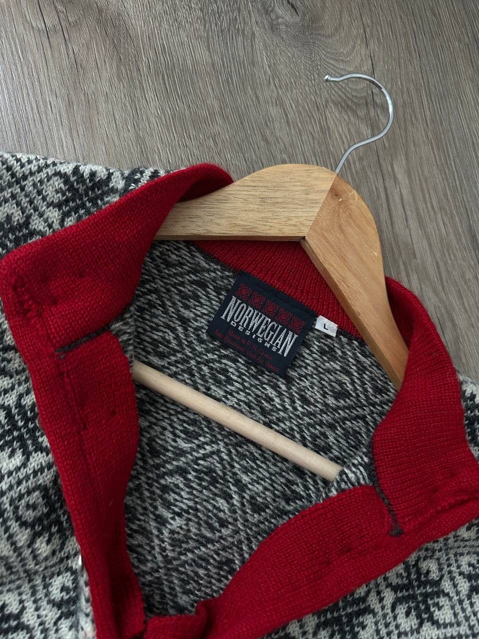 Japanese Brand × Vintage Vintage Nordic Jumper Fair Isle Wool Sweater Size L / US 10 / IT 46 - 6 Thumbnail