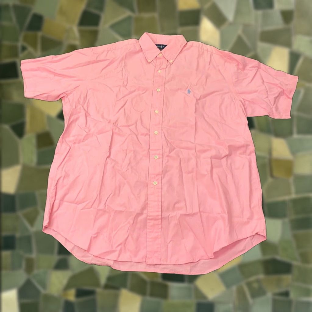Ralph Lauren VTG Ralph Lauren Blake Shirt Mens Large Pink Pony Button Down Collar 90s Size US L / EU 52-54 / 3 - 1 Thumbnail