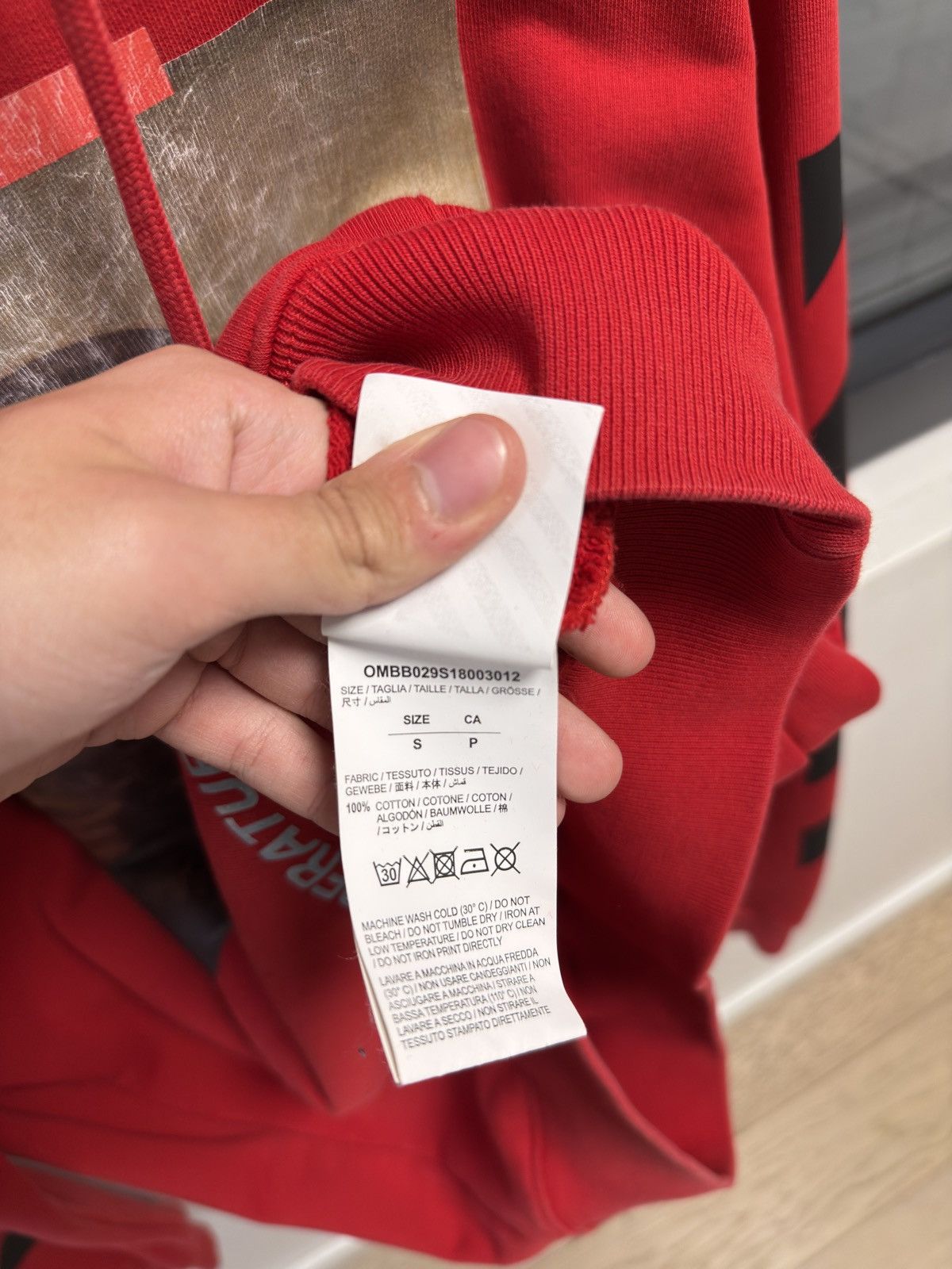 Off-White OFF-WHITE Monalisa RED Hoodie Size US S / EU 44-46 / 1 - 6 Thumbnail