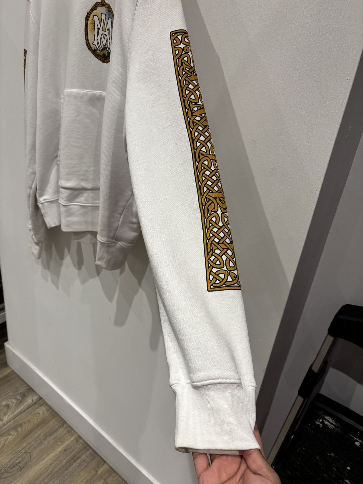 Amiri Amiri Alchemy Frame Hoodie White Size: XL Size US XL / EU 56 / 4 - 4 Thumbnail